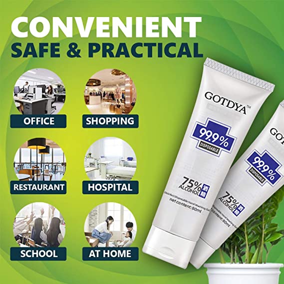 GOTDYA Rinse Free Hand Sanitizer (8 Pack)