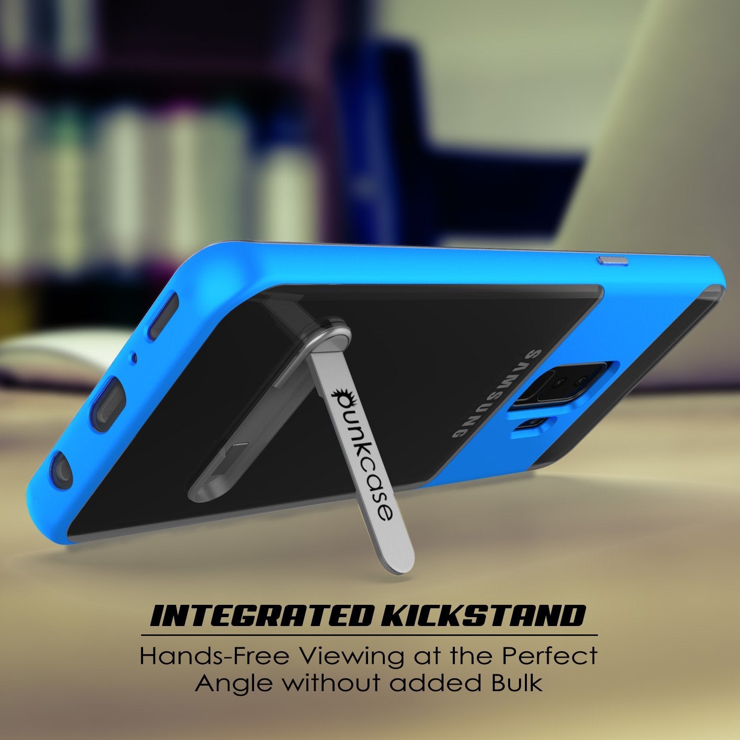 Galaxy S9+ Plus Case, PUNKcase [LUCID 3.0 Series] [Slim Fit] Armor Cover w/ Integrated Screen Protector [Blue]