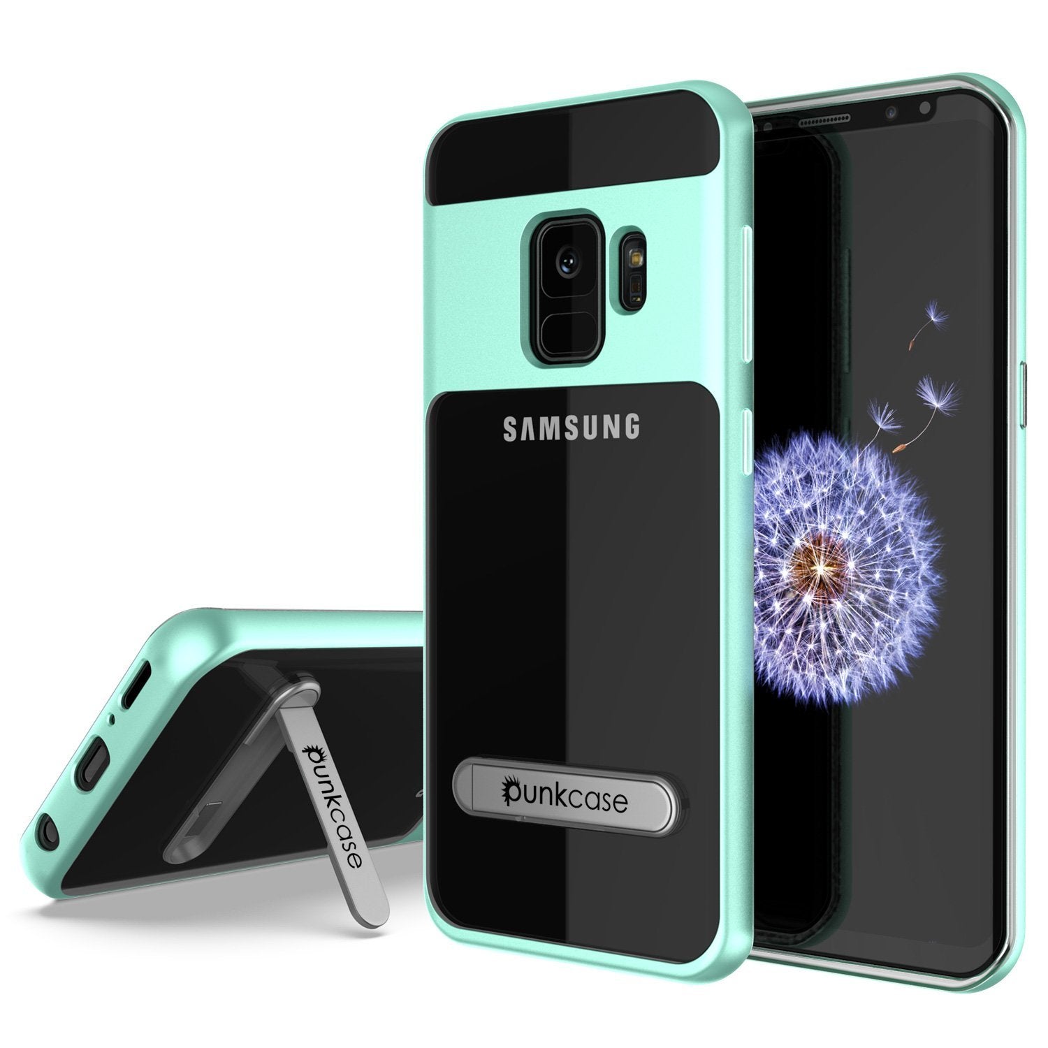 Galaxy S9 Case, PUNKcase [LUCID 3.0 Series] [Slim Fit] Armor Cover w/ Integrated Screen Protector [Teal]