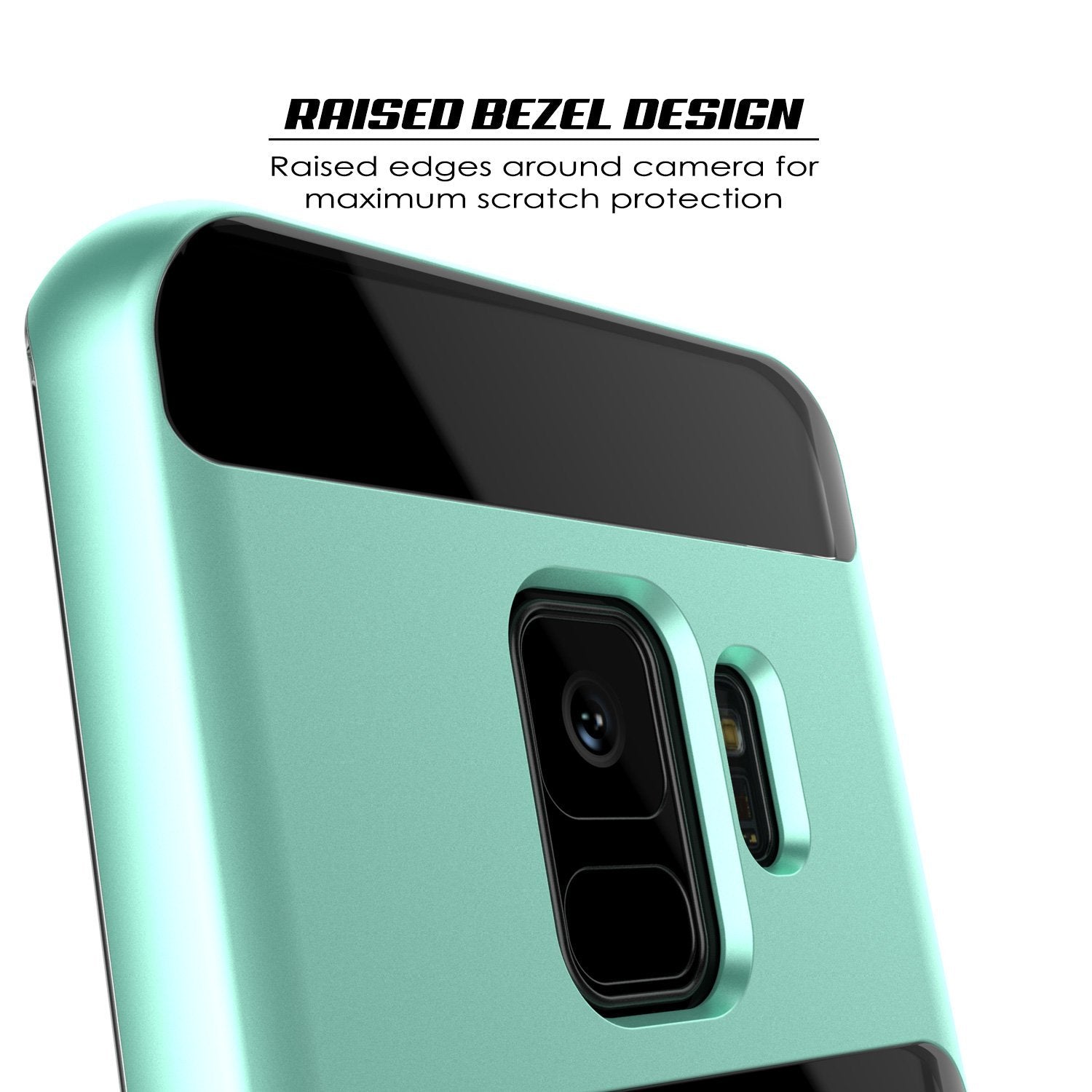 Galaxy S9 Case, PUNKcase [LUCID 3.0 Series] [Slim Fit] Armor Cover w/ Integrated Screen Protector [Teal]