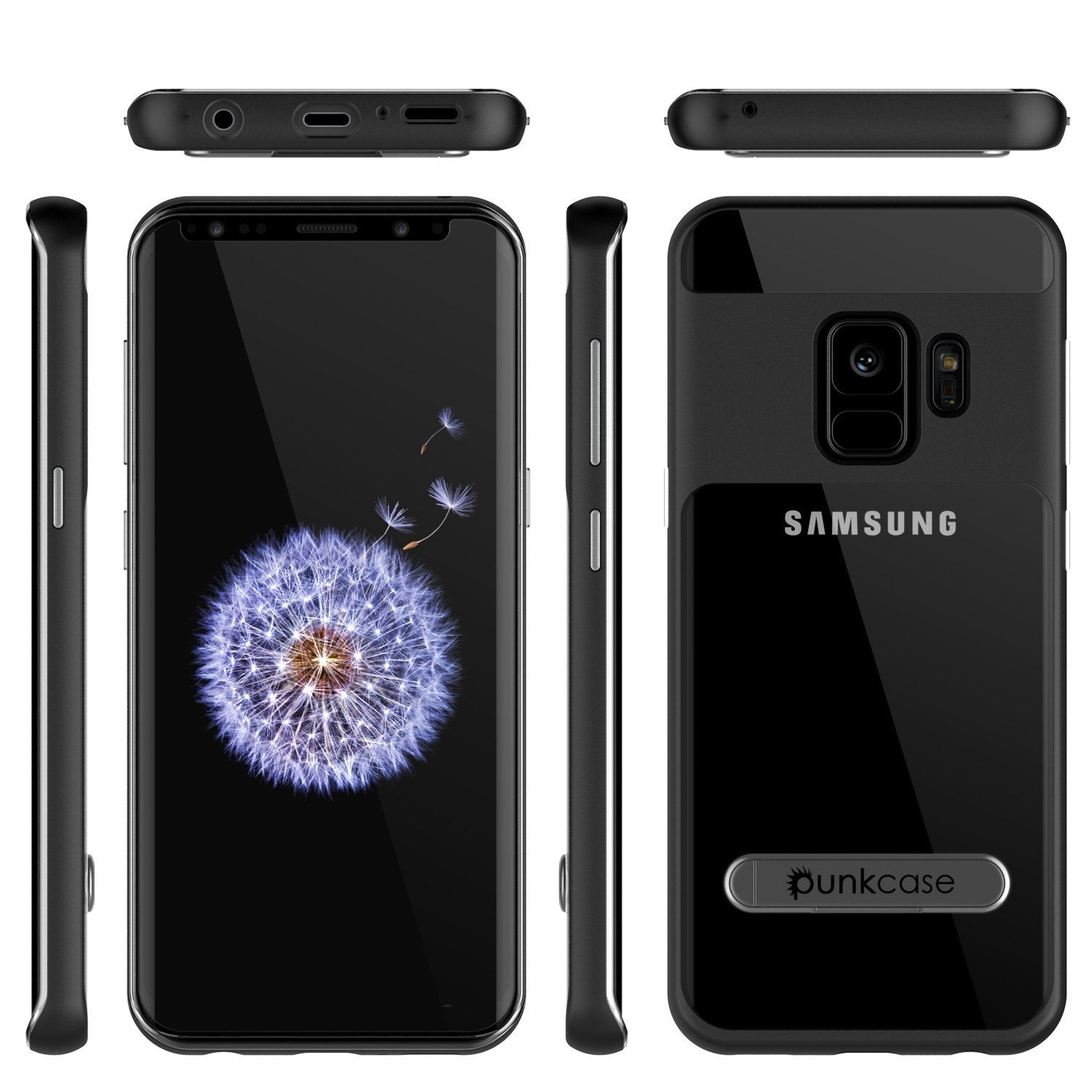 Galaxy S9 Case, PUNKcase [LUCID 3.0 Series] [Slim Fit] [Clear Back] Armor Cover w/ Integrated Screen Protector