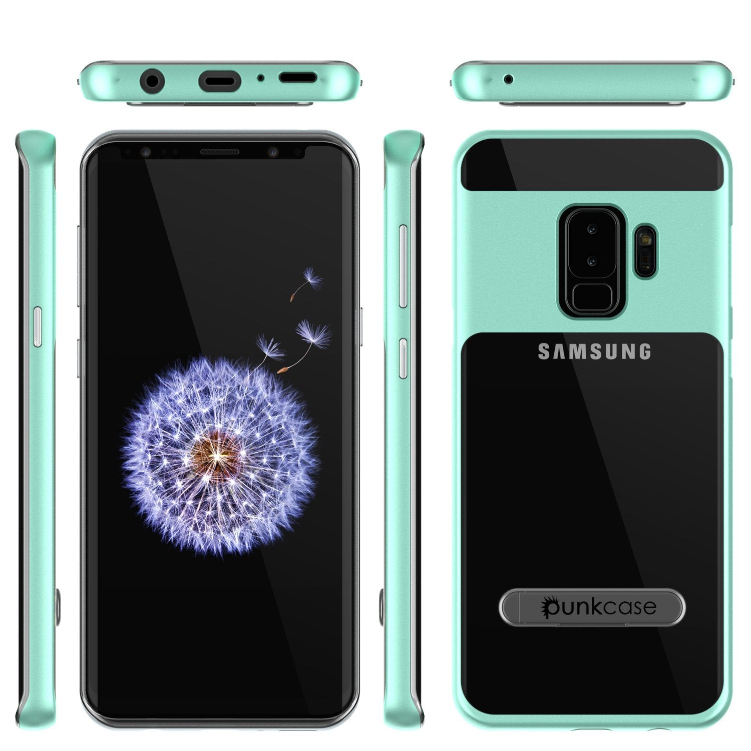 Galaxy S9+ Plus Case Punkcase Lucid 3.0 Series [Slim Fit] Teal Armor Cover