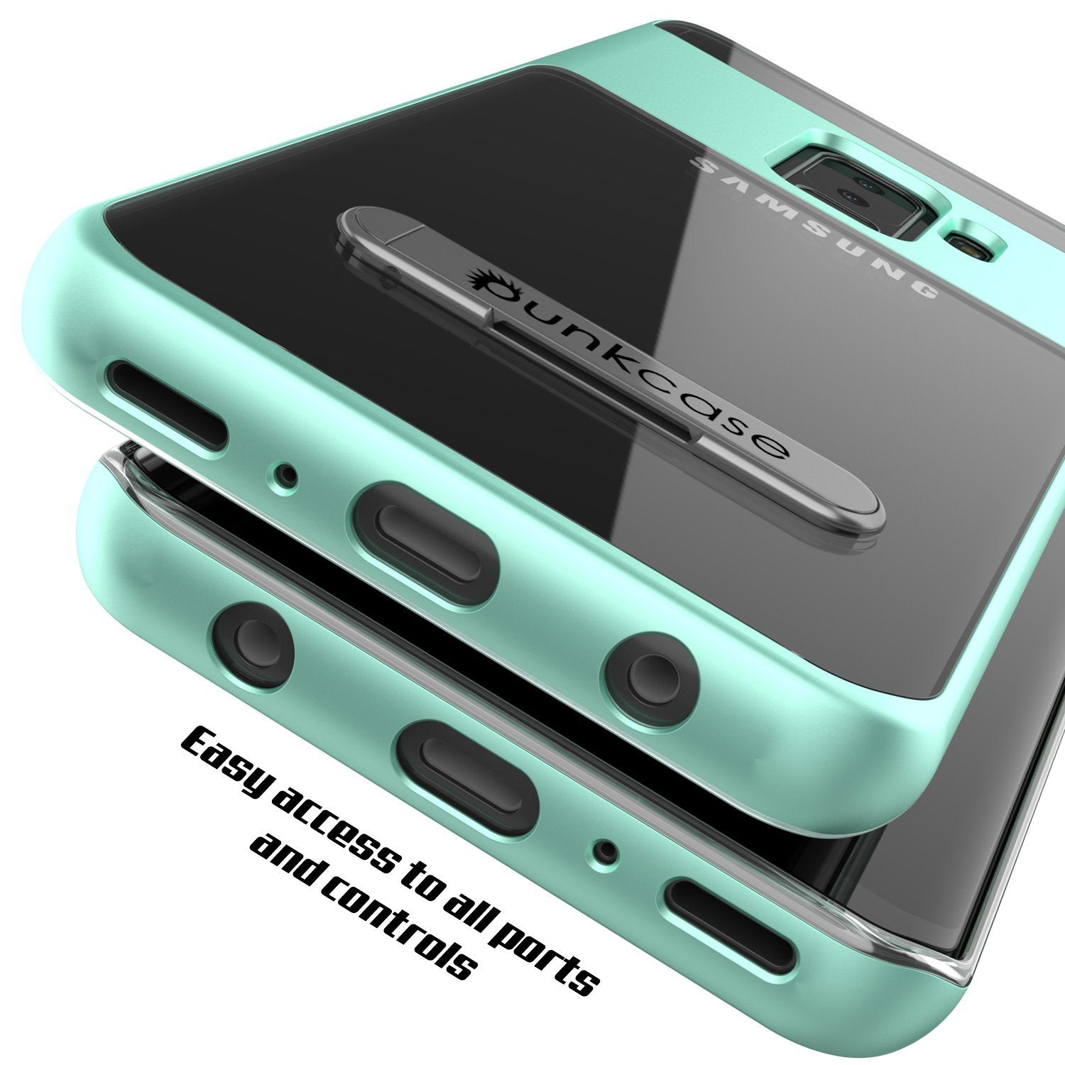 Galaxy S9+ Plus Case Punkcase Lucid 3.0 Series [Slim Fit] Teal Armor Cover