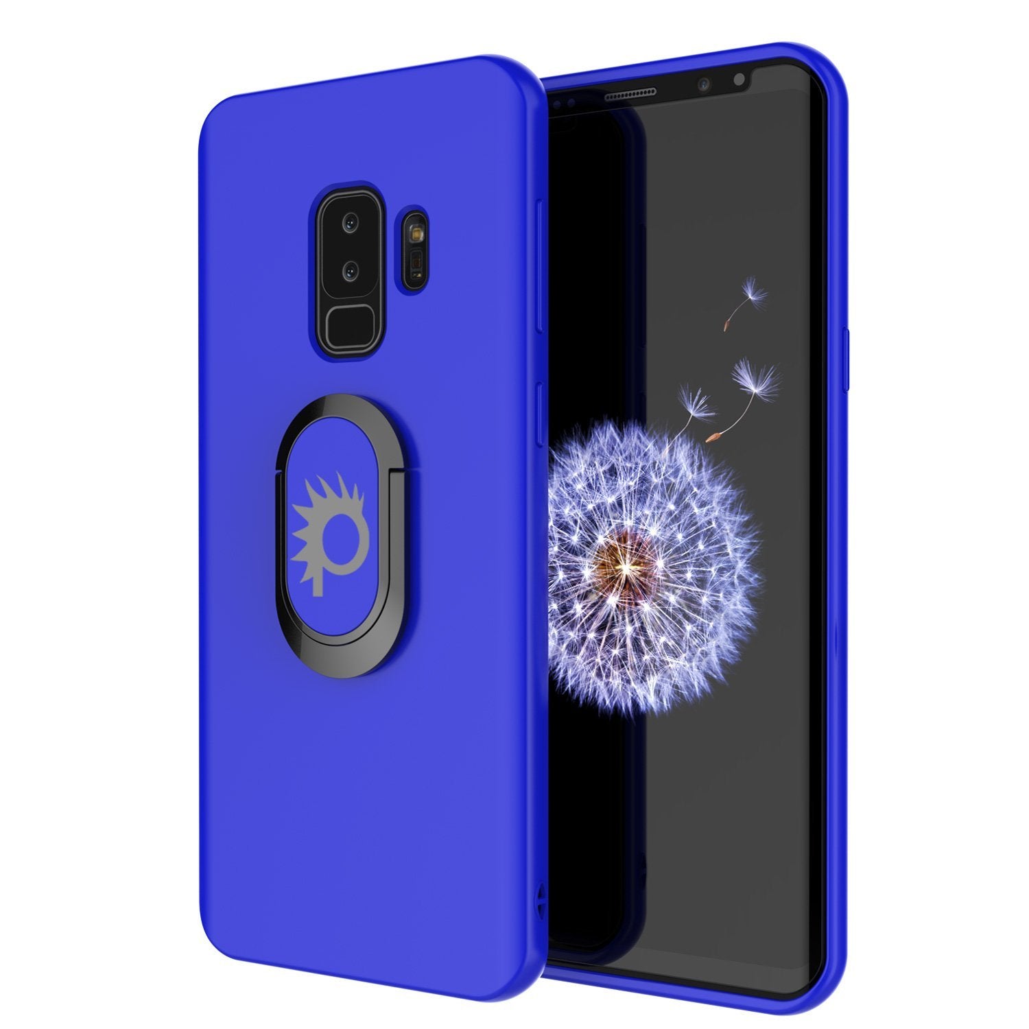 Galaxy S9 Plus, Punkcase Magnetix Protective TPU Cover W/ Kickstand, Sceen Protector[Blue]