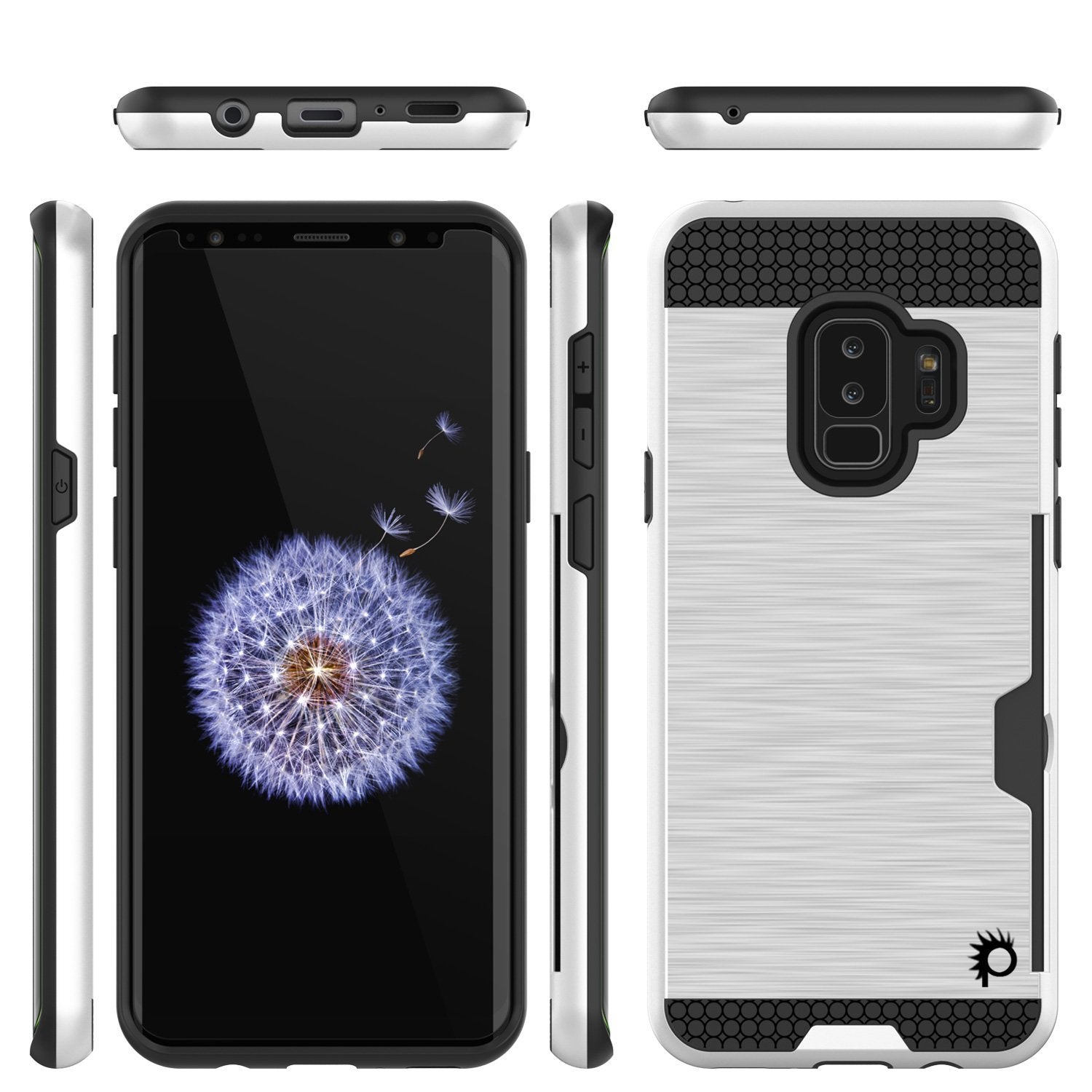 Galaxy S9 Plus Case, PUNKcase [SLOT Series] [Slim Fit] Dual-Layer Armor Cover