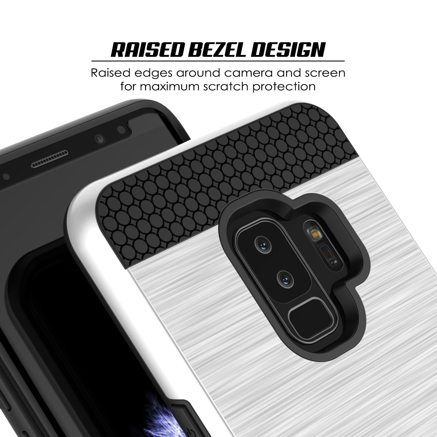 Galaxy S9 Plus Case, PUNKcase [SLOT Series] [Slim Fit] Dual-Layer Armor Cover