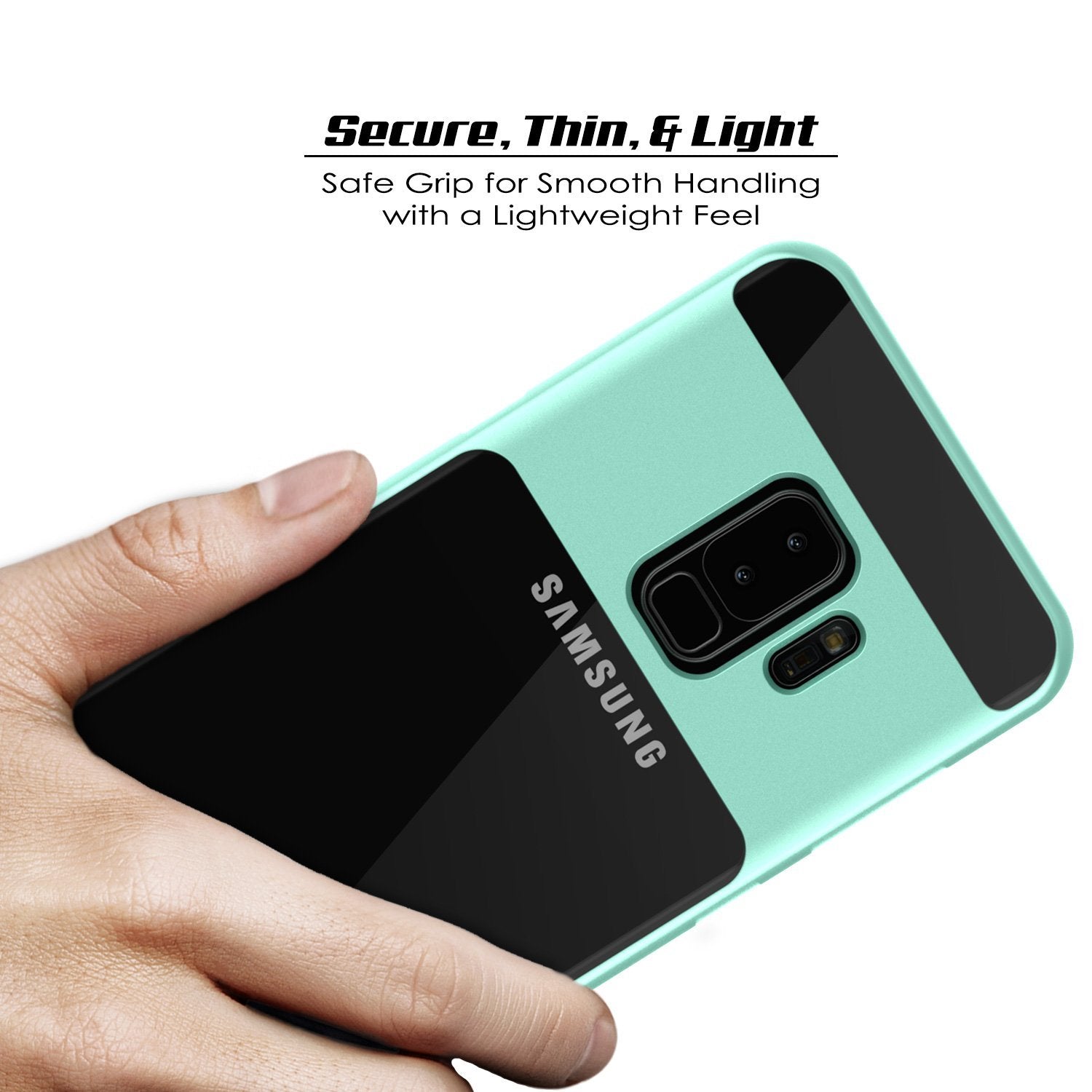 Galaxy S9+ Plus Case Punkcase Lucid 3.0 Series [Slim Fit] Teal Armor Cover