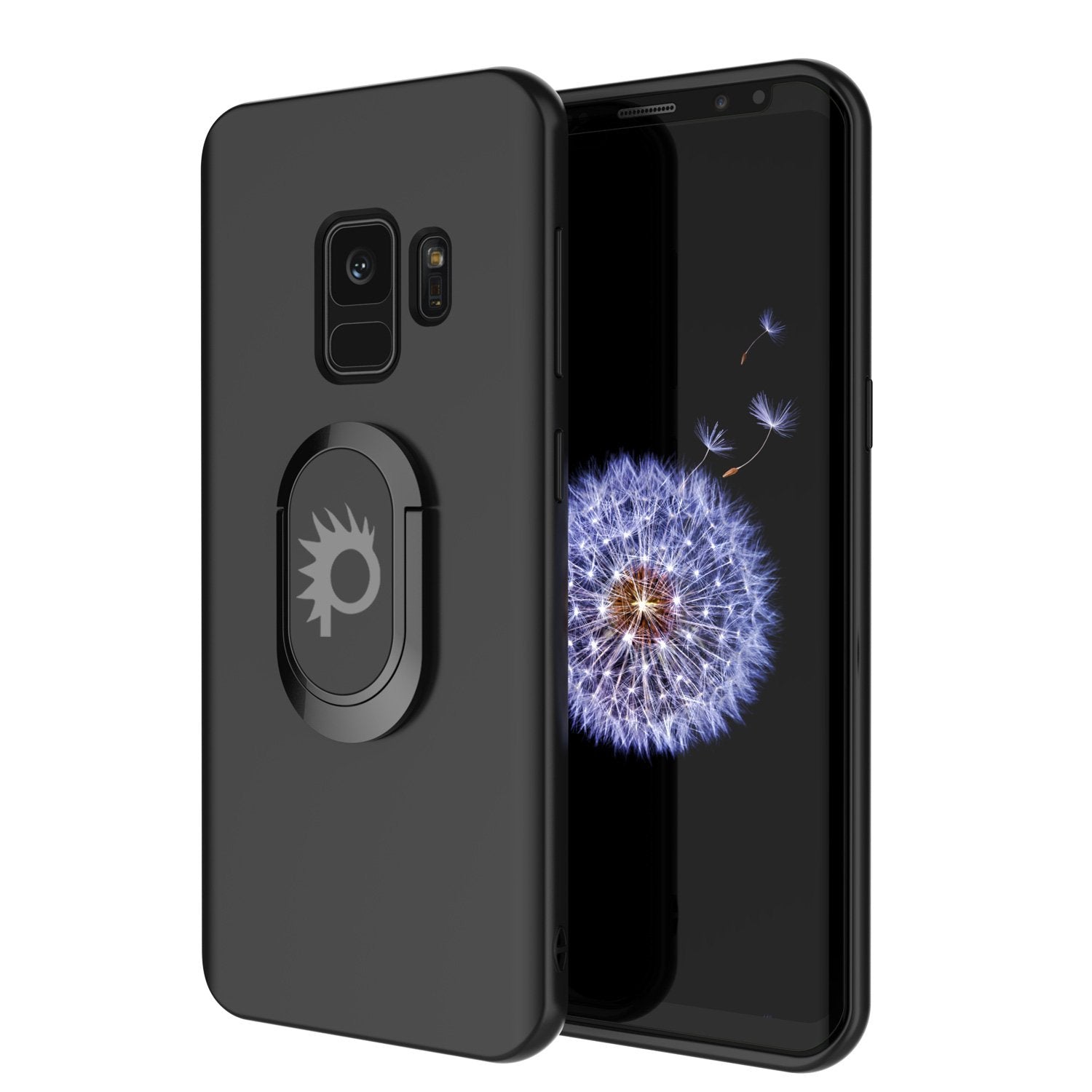 Galaxy S9 Case, Punkcase Magnetix Protective TPU Cover W/ Kickstand, Sceen Protector[Black]