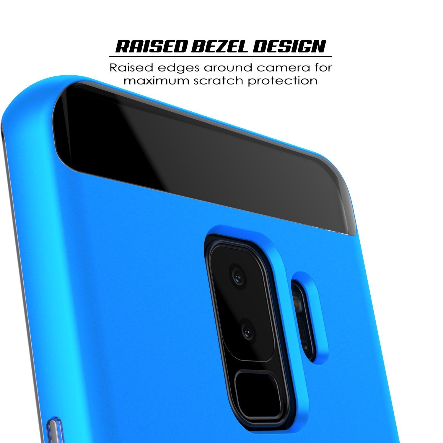 Galaxy S9+ Plus Case, PUNKcase [LUCID 3.0 Series] [Slim Fit] Armor Cover w/ Integrated Screen Protector [Blue]