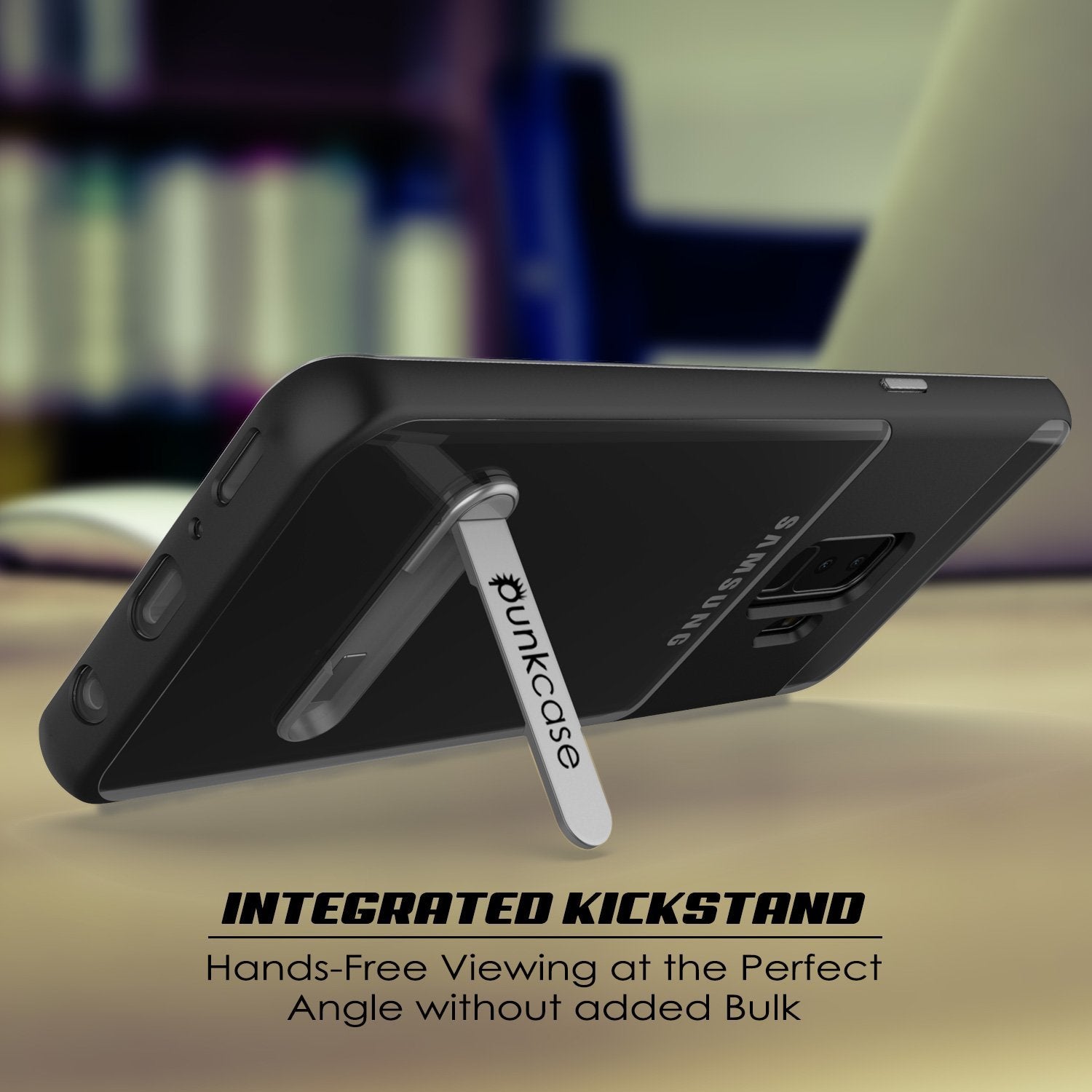 Galaxy S9+ Plus Case, PUNKcase [LUCID 3.0 Series] [Slim Fit] Armor Cover [Black]