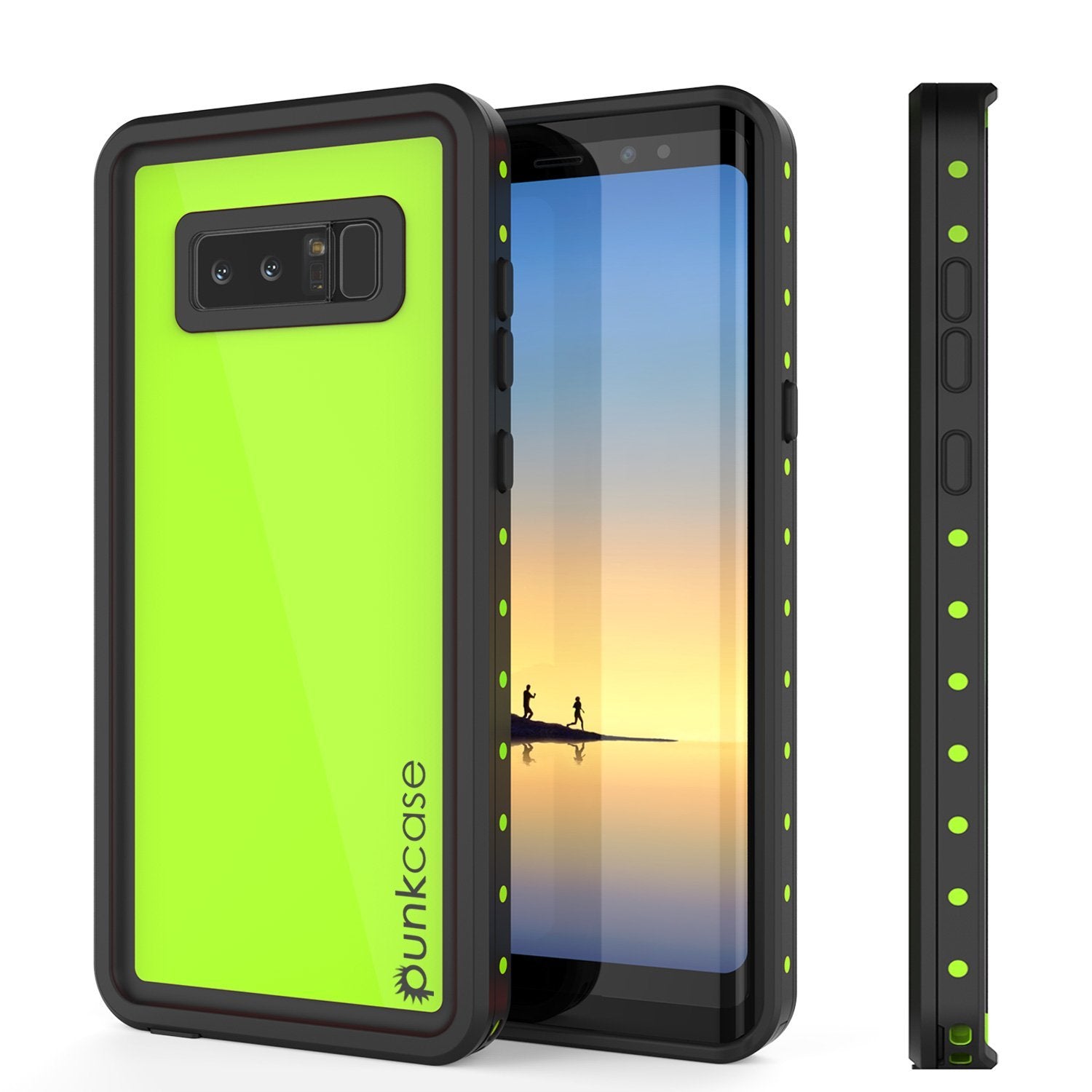 Galaxy Note 8 Waterproof Case PunkCase StudStar Light Green Thin 6.6ft Underwater IP68 ShockProof, Light Green Galaxy Note 8 Waterproof Case PunkCase StudStar Light Green Thin 6.6ft Underwater IP68 ShockProof, Light Green