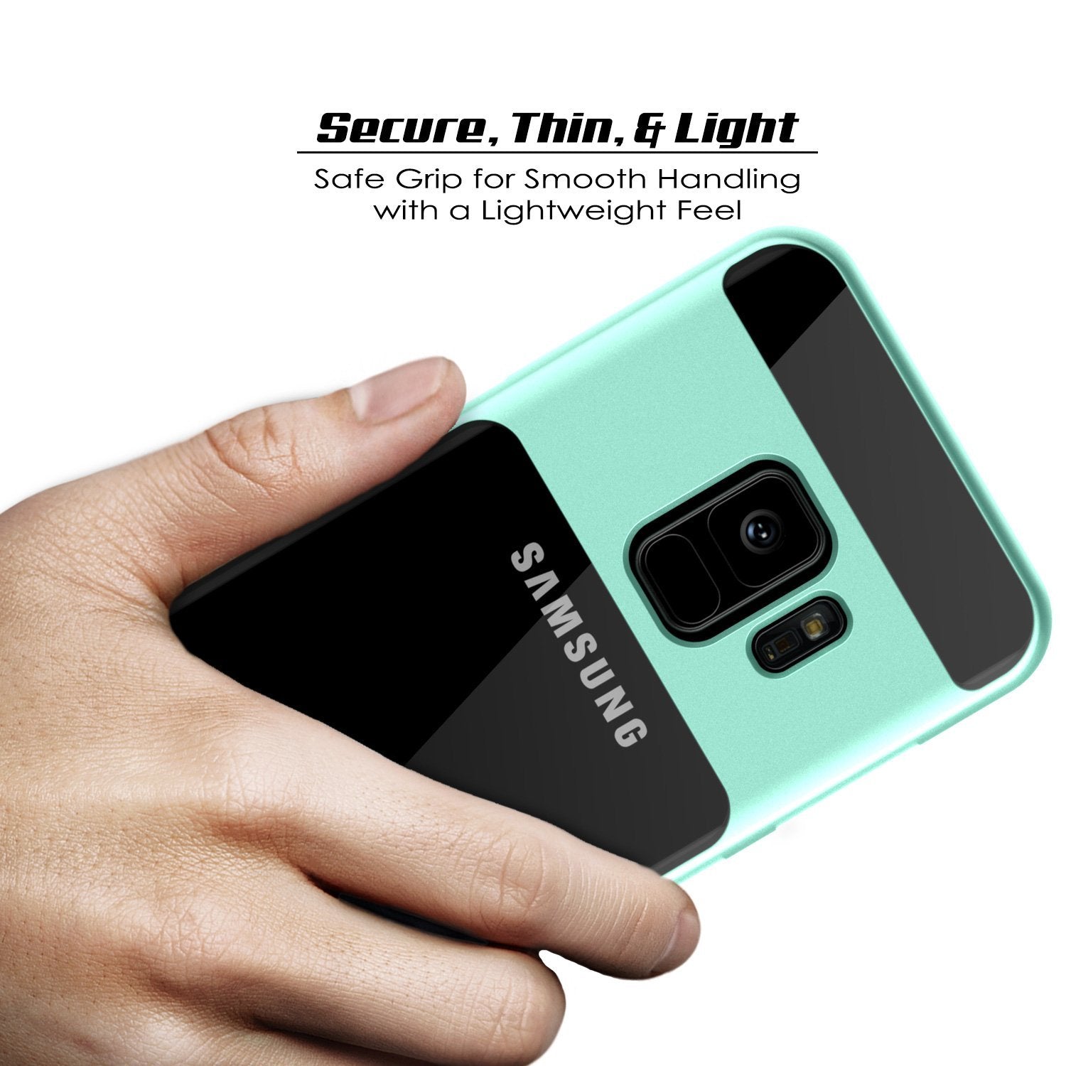 Galaxy S9 Case, PUNKcase [LUCID 3.0 Series] [Slim Fit] Armor Cover w/ Integrated Screen Protector [Teal]