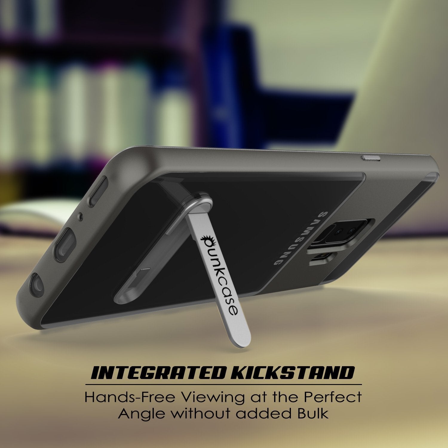 Galaxy S9+ Plus Case Punkcase Lucid 3.0 Series [Slim Fit] Grey Armor Cover