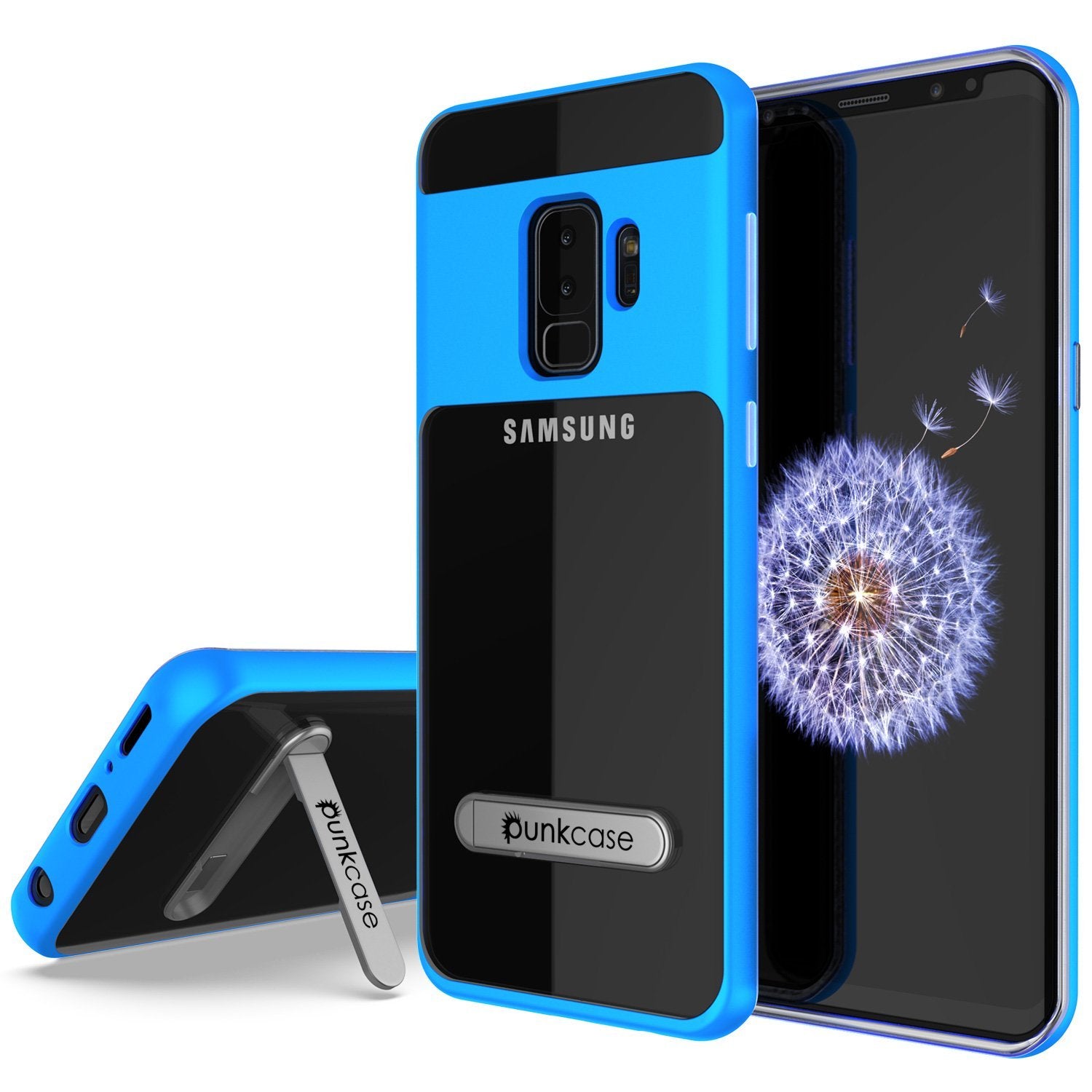 Galaxy S9+ Plus Case, PUNKcase [LUCID 3.0 Series] [Slim Fit] Armor Cover w/ Integrated Screen Protector [Blue]