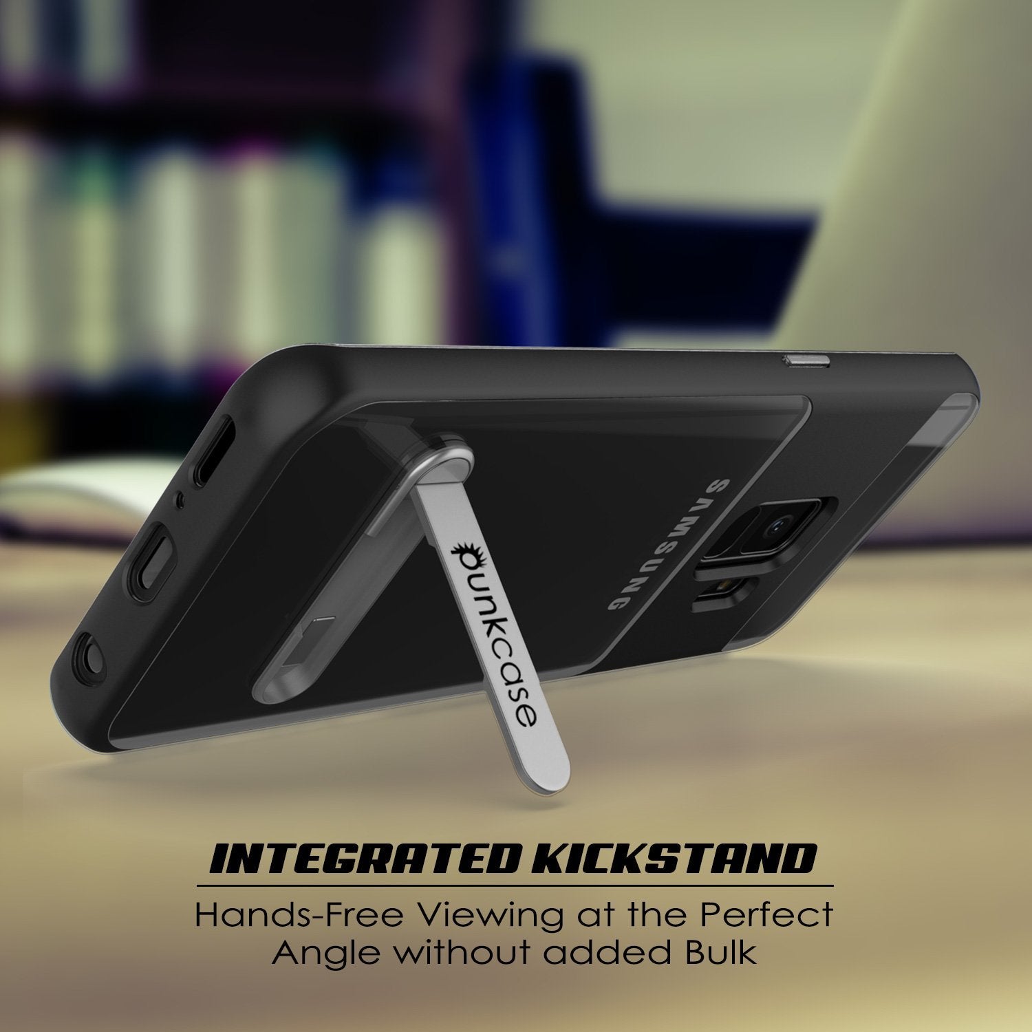 Galaxy S9 Case, PUNKcase [LUCID 3.0 Series] [Slim Fit] [Clear Back] Armor Cover w/ Integrated Screen Protector