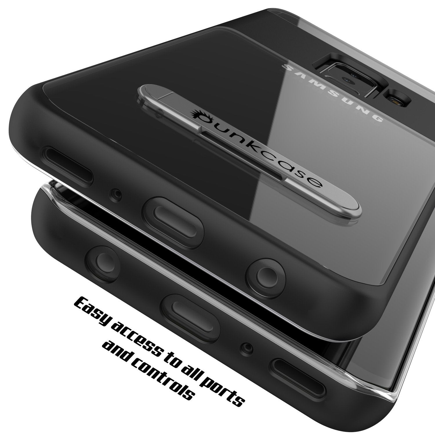 Galaxy S9+ Plus Case, PUNKcase [LUCID 3.0 Series] [Slim Fit] Armor Cover [Black]