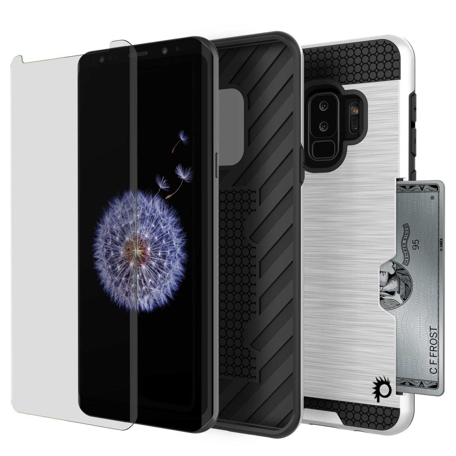 Galaxy S9 Plus Case, PUNKcase [SLOT Series] [Slim Fit] Dual-Layer Armor Cover