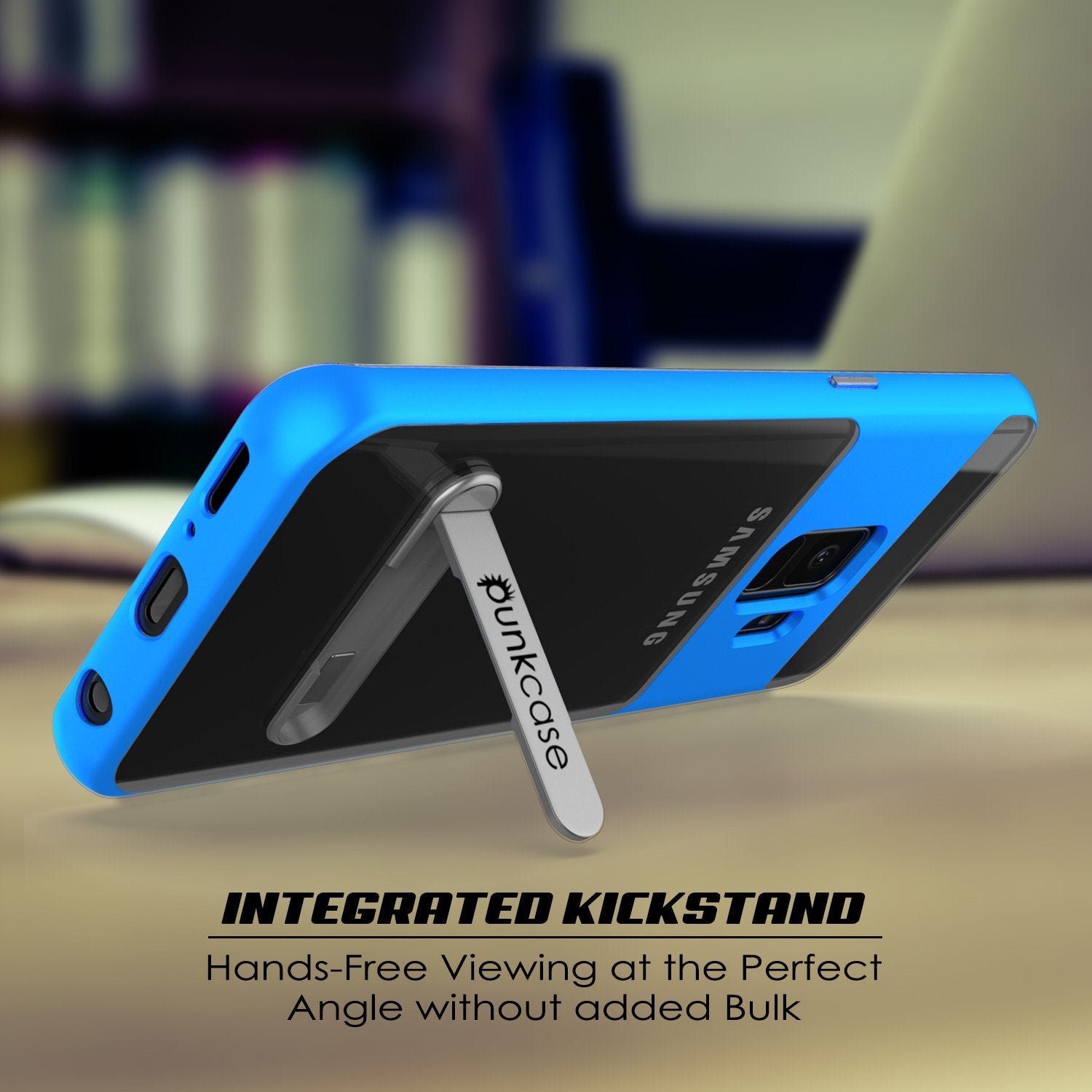 Galaxy S9 Case, PUNKcase [LUCID 3.0 Series] [Slim Fit] Armor Cover w/ Integrated Screen Protector [Blue]