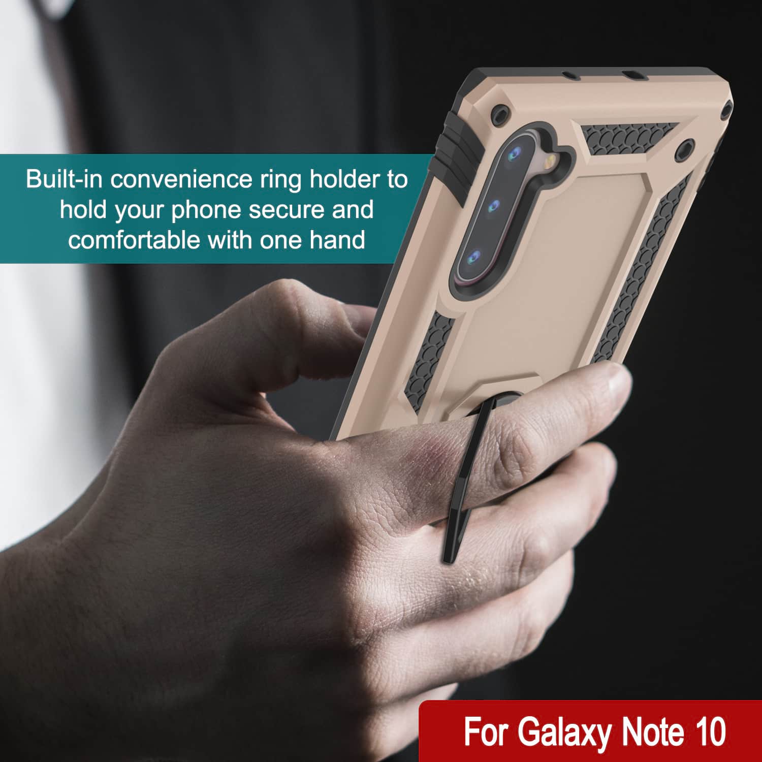 Galaxy Note 10 Punkcase Armor Military Case Gold