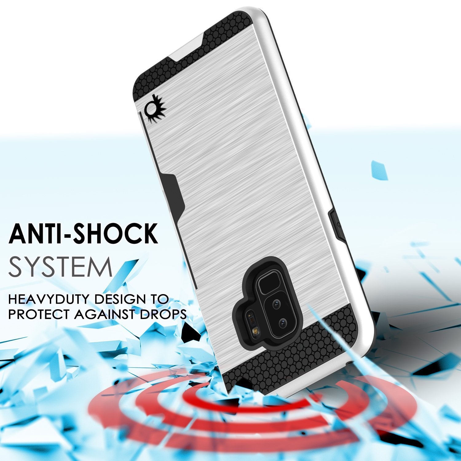 Galaxy S9 Plus Case, PUNKcase [SLOT Series] [Slim Fit] Dual-Layer Armor Cover