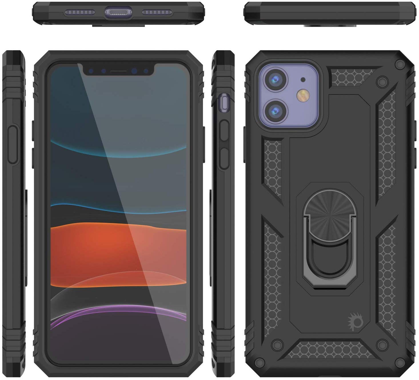 Apple iPhone 11  Punkcase ArmorShield Military Style Case Black