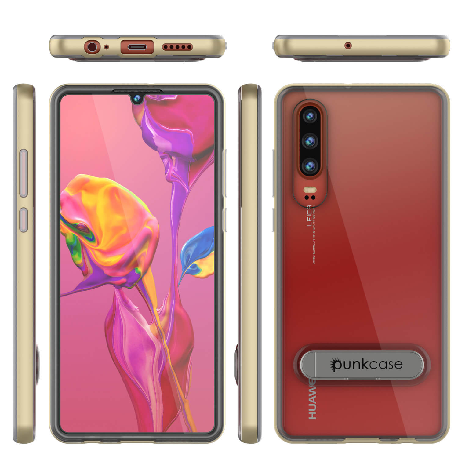 Punkcase P30 Pro Case [Lucid 3.0 Series] Armor Cover [Gold]