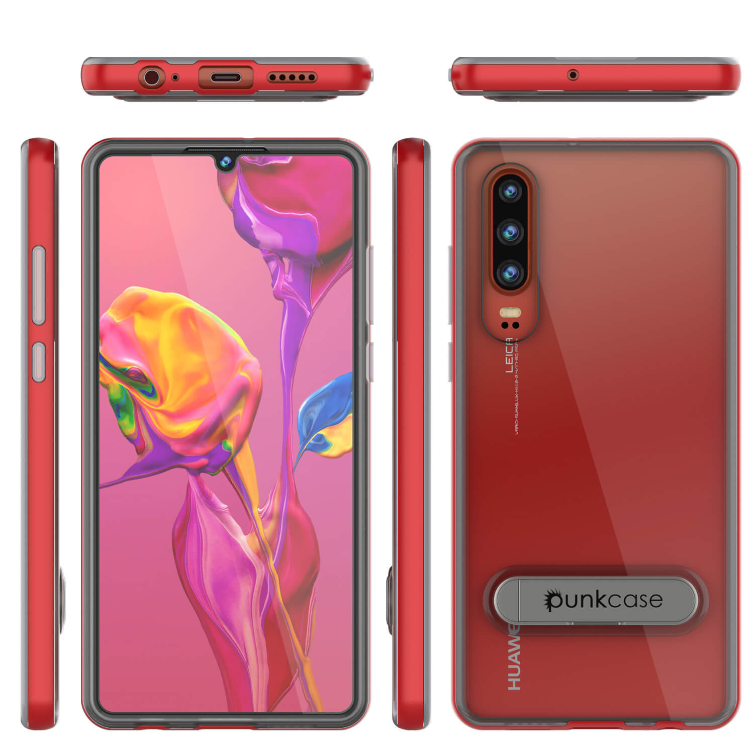 Punkcase P30 Case [Lucid 3.0 Series] Armor Cover [Red]