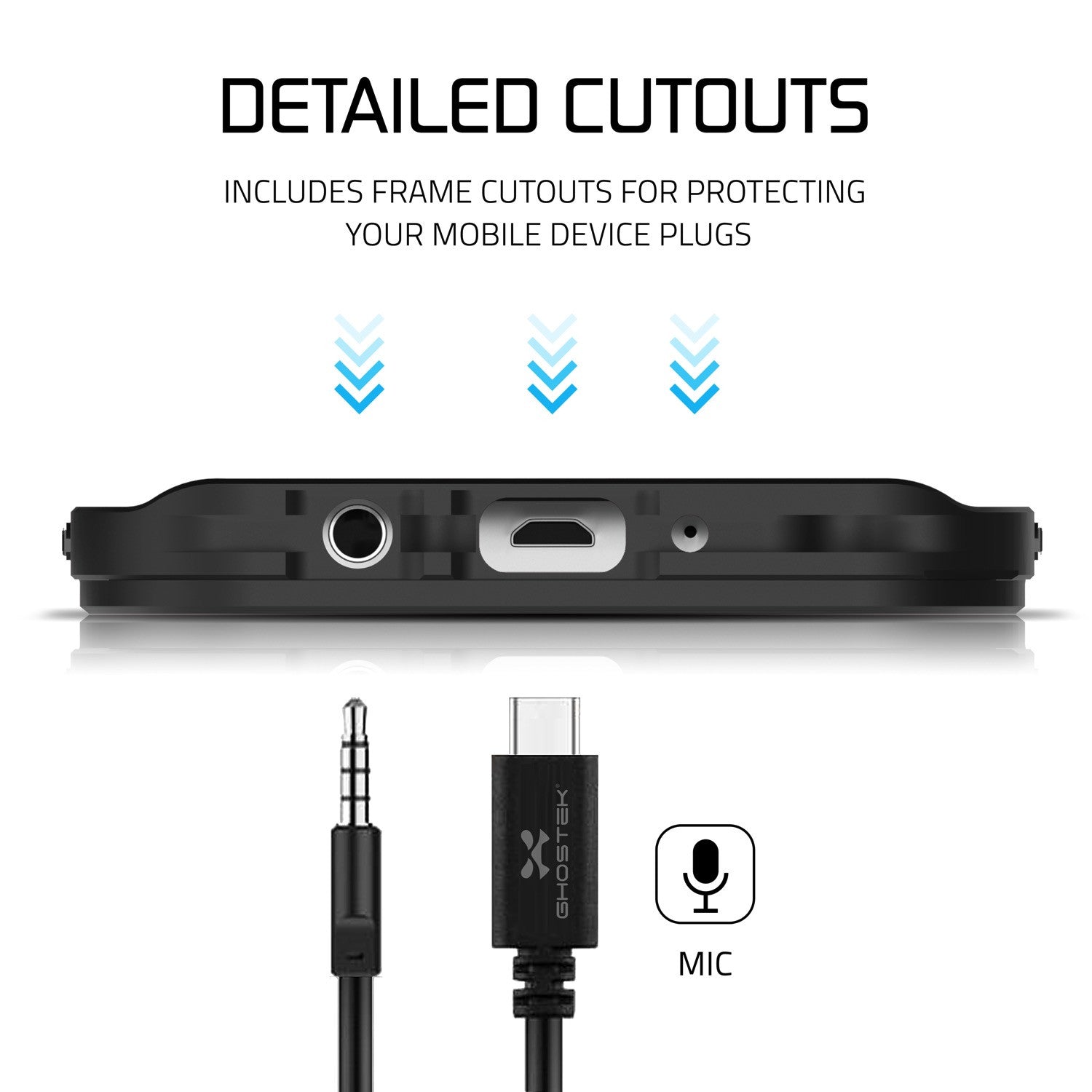 Galaxy S7 EDGE Waterproof Case, Ghostek® Atomic 2.0 Black  Shock/Dirt/Snow Proof | Lifetime Warranty