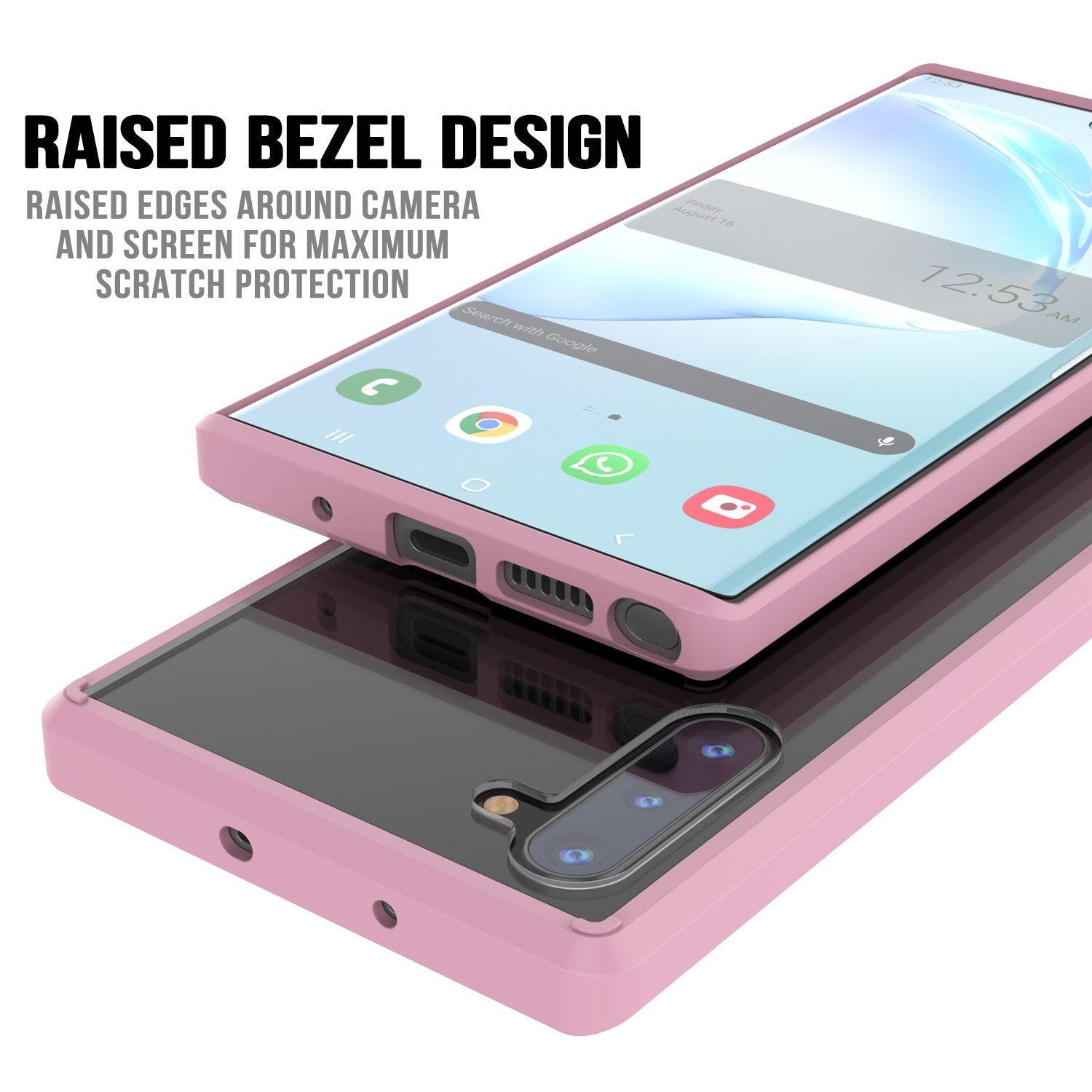 Galaxy Note 20 Punkcase Lucid-2.0 Series Slim Fit Armor Crystal Pink Case Cover