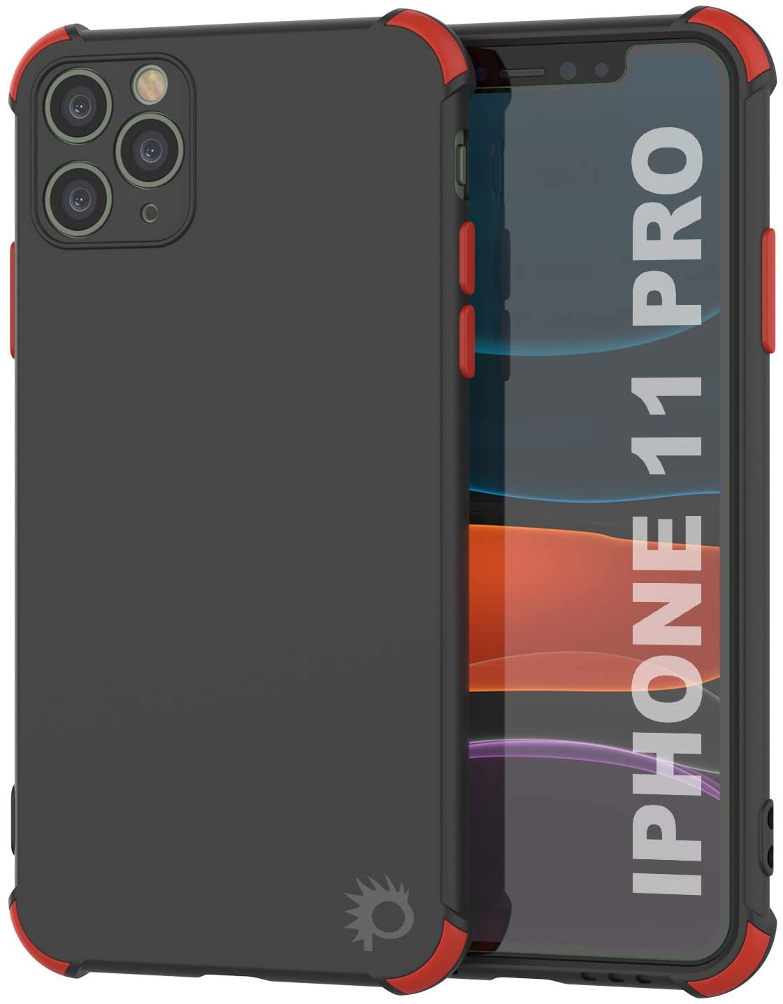 Punkcase Protective & Lightweight TPU Case [Sunshine Series] for iPhone 11 Pro [Black]