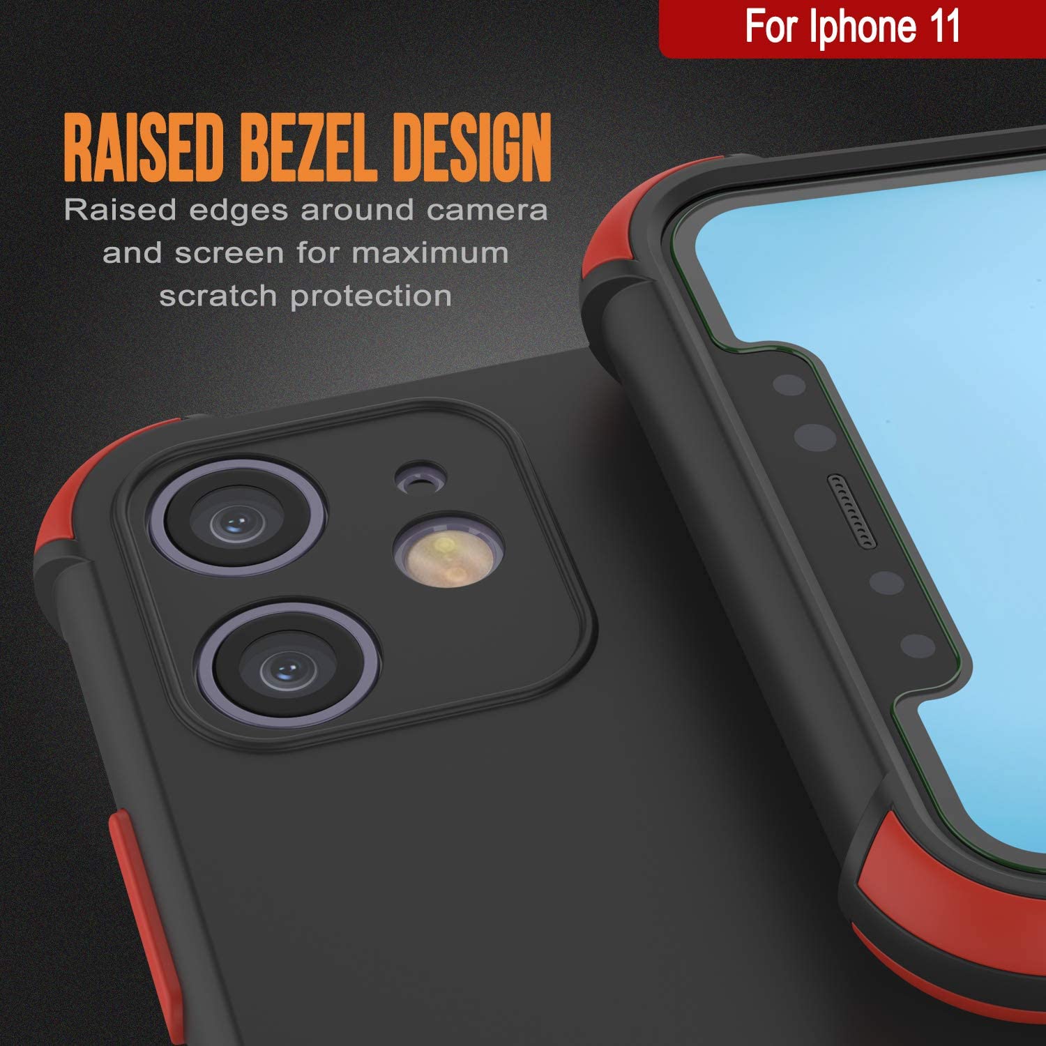 Punkcase Protective & Lightweight TPU Case [Sunshine Series] for iPhone 11 [Black]