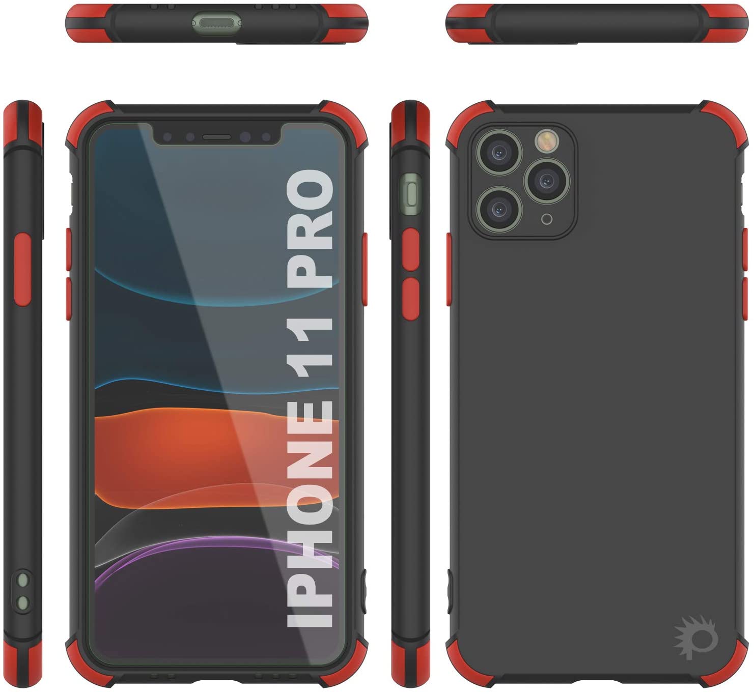 Punkcase Protective & Lightweight TPU Case [Sunshine Series] for iPhone 11 Pro [Black]