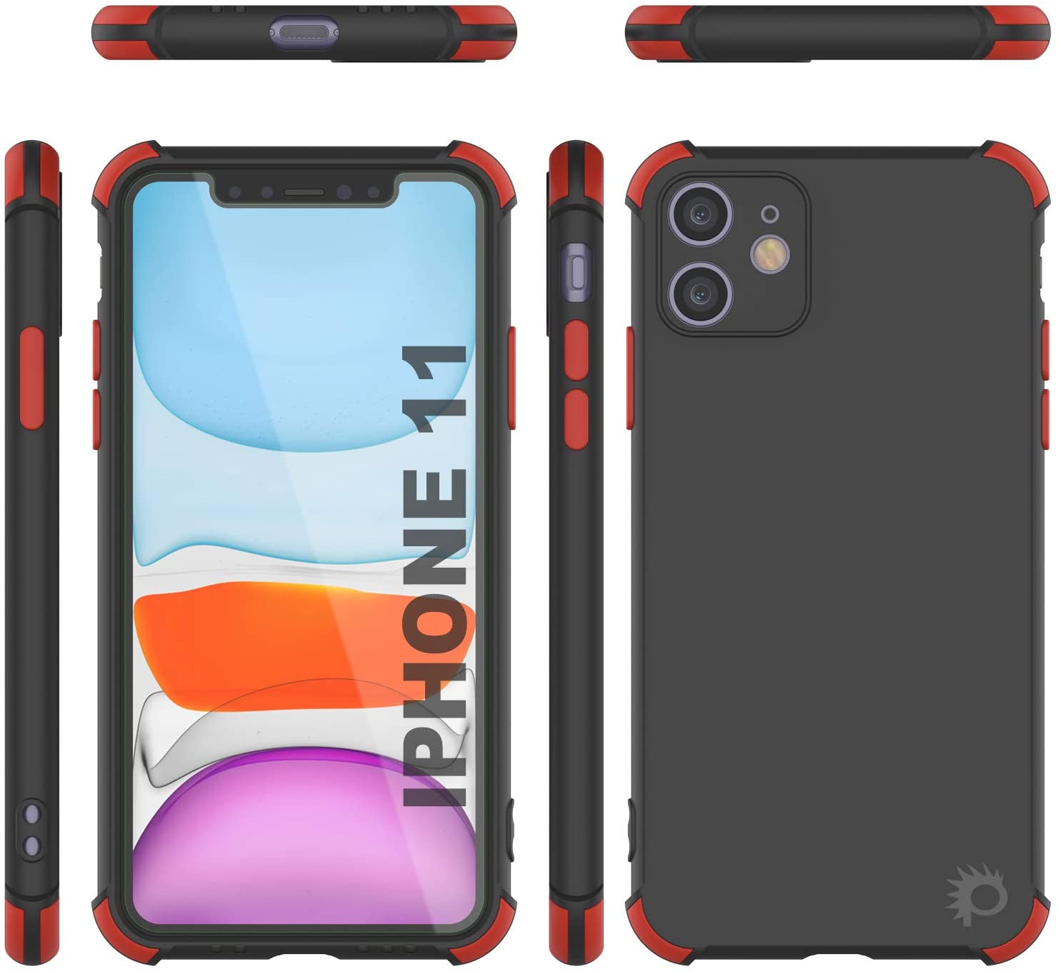 Punkcase Protective & Lightweight TPU Case [Sunshine Series] for iPhone 11 [Black]