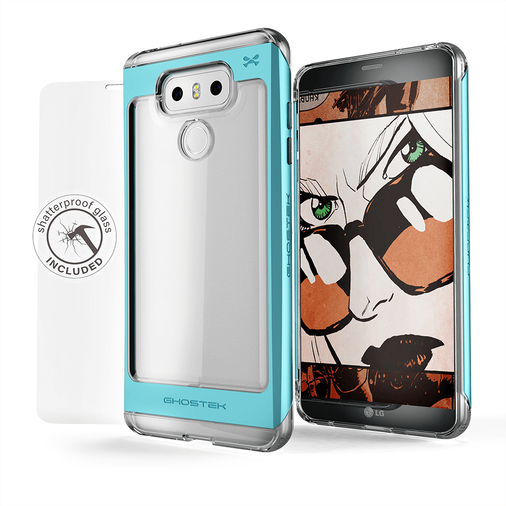 LG G6 Case, Ghostek® 2.0 Teal Series w/ Explosion-Proof Screen Protector | Aluminum Frame