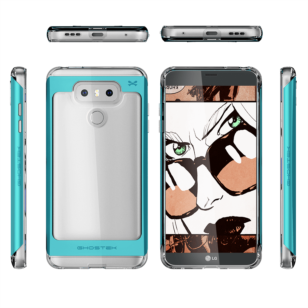 LG G6 Case, Ghostek® 2.0 Teal Series w/ Explosion-Proof Screen Protector | Aluminum Frame