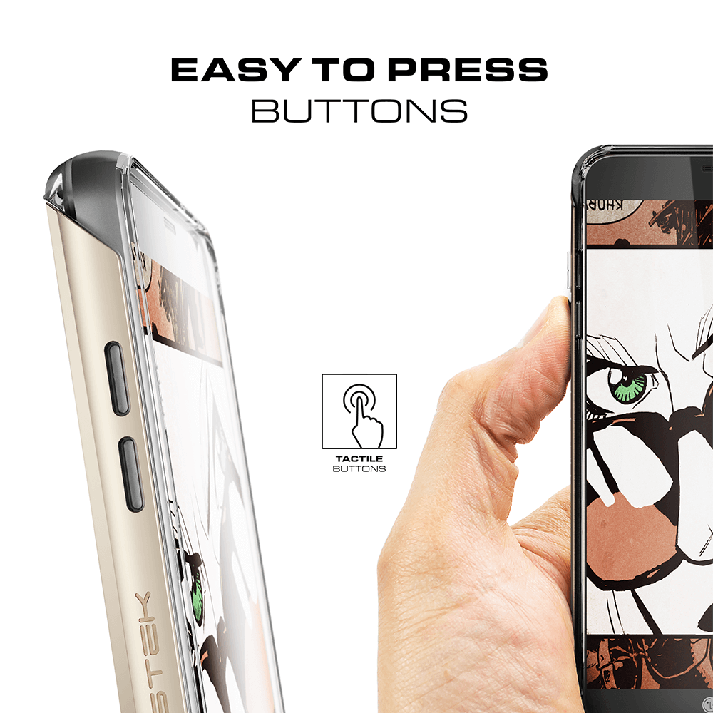 LG G6 Case, Ghostek® 2.0 Silver Series w/ Explosion-Proof Screen Protector | Aluminum Frame