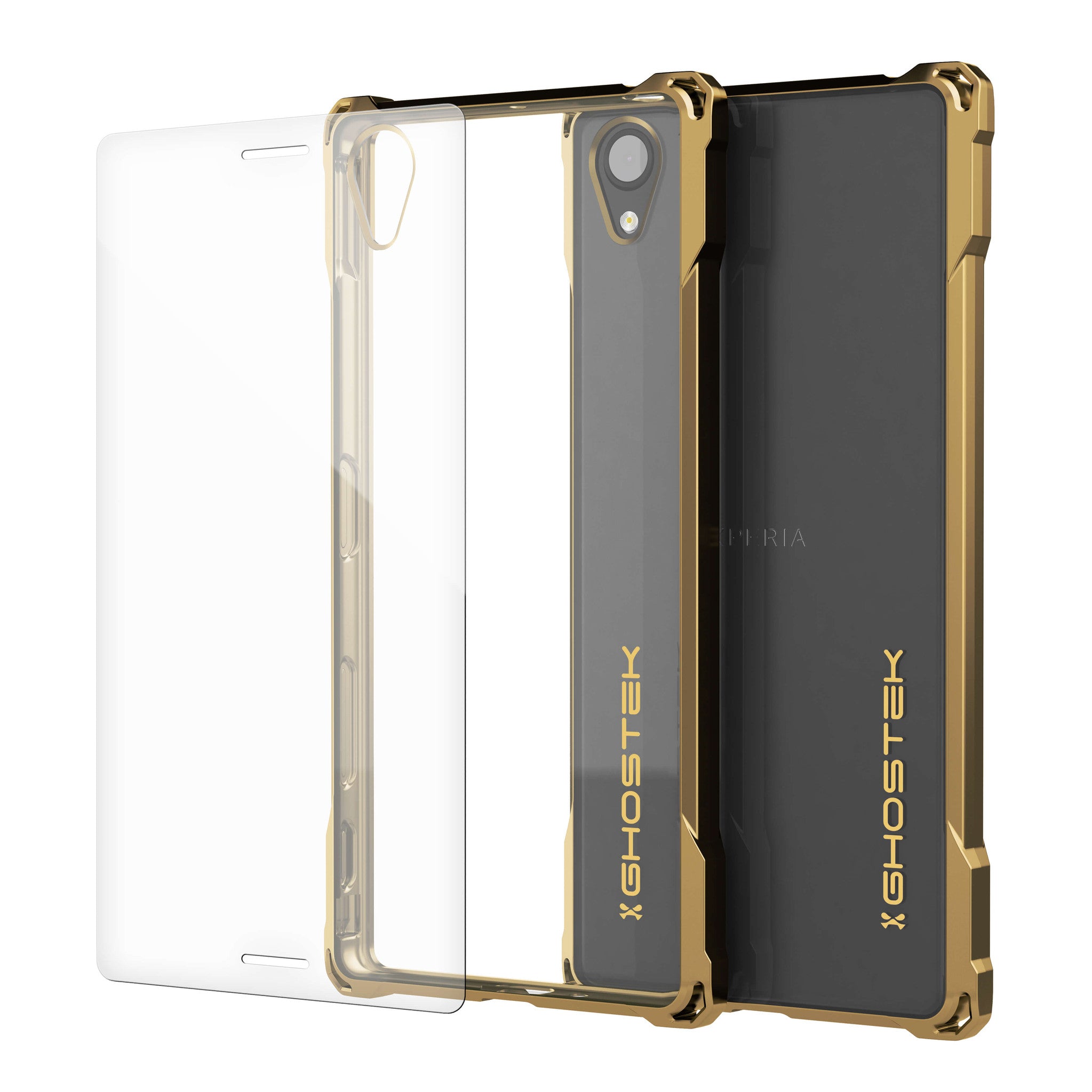 Xperia X Case, Ghostek® Covert Gold Series | Clear TPU | Warranty | Screen Protector | Ultra Fit