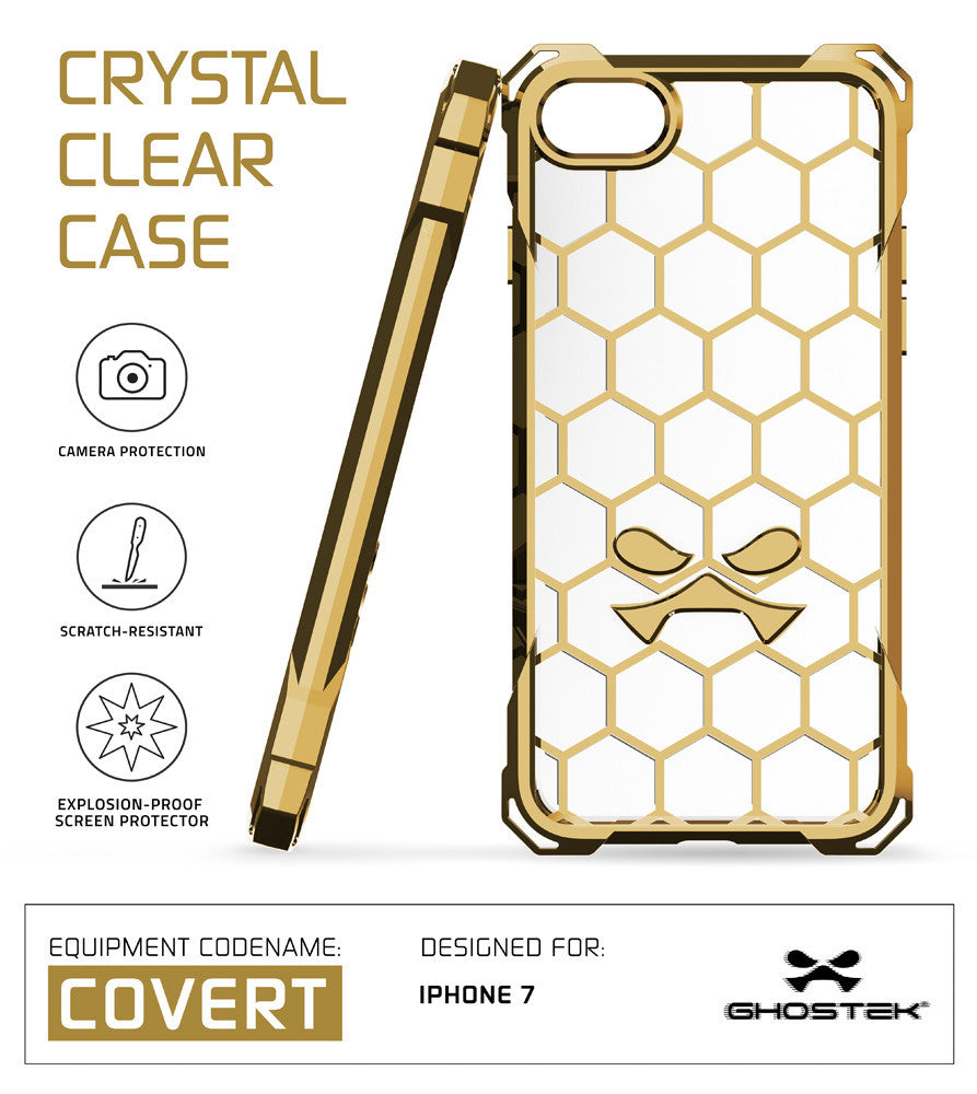 iPhone 7+ Plus Case, Ghostek® Covert Gold, Premium Impact Protective Armor | Warranty