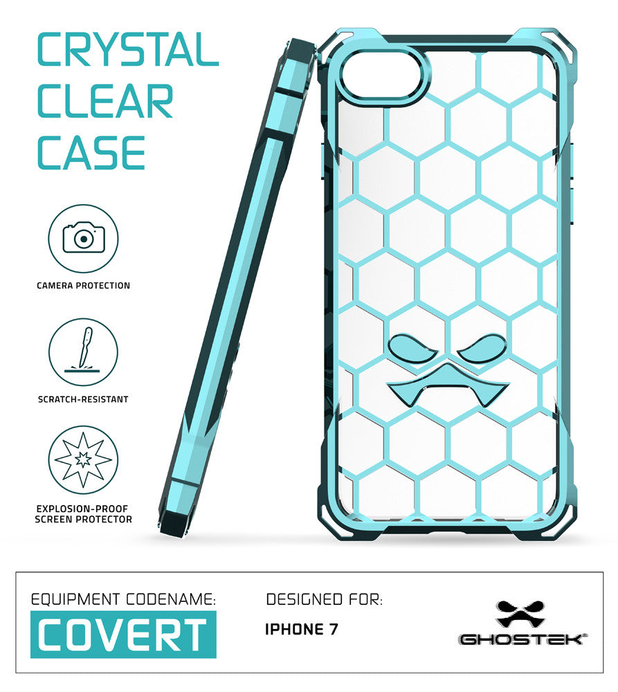 iPhone 7 Case, Ghostek® Covert Teal, Premium Impact Protective Armor | Lifetime Warranty Exchange