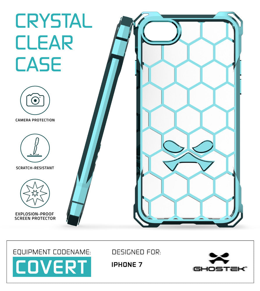 iPhone 7+ Plus Case, Ghostek® Covert Teal Premium Protective Armor | Lifetime Warranty Exchange