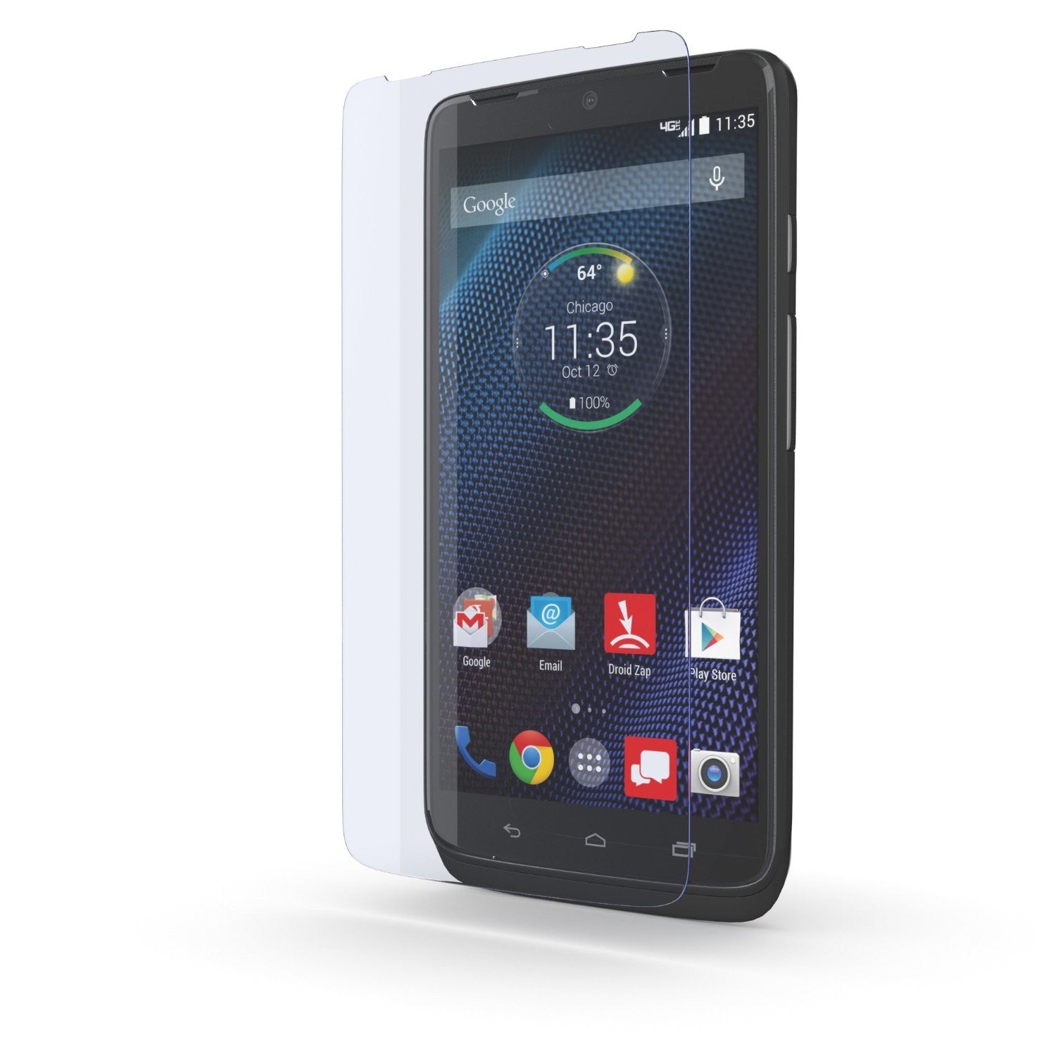 Motorola DROID TURBO Screen Protector, Ghostek Glass Armor Tempered Glass Protector 0.33mm Thick 9H