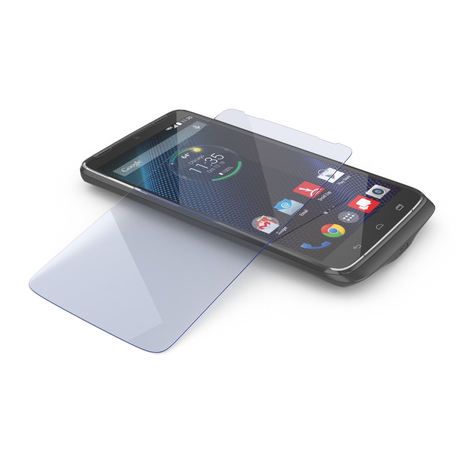 Motorola DROID TURBO Screen Protector, Ghostek Glass Armor Tempered Glass Protector 0.33mm Thick 9H
