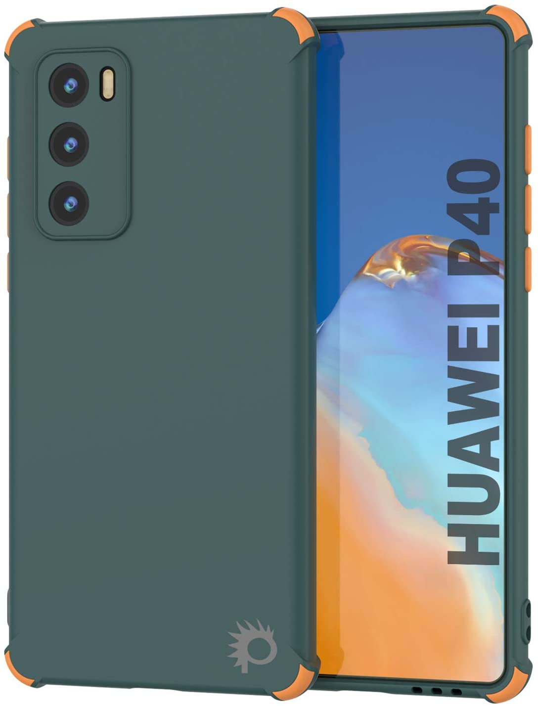 Punkcase Protective & Lightweight TPU Case [Sunshine Series] for Huawei P40 [Dark Green]