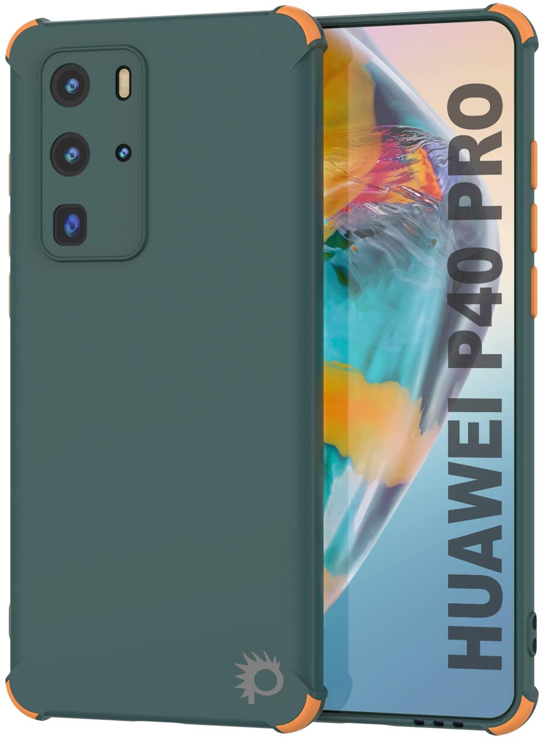 Punkcase Protective & Lightweight TPU Case [Sunshine Series] for Huawei P40 Pro [Dark Green]