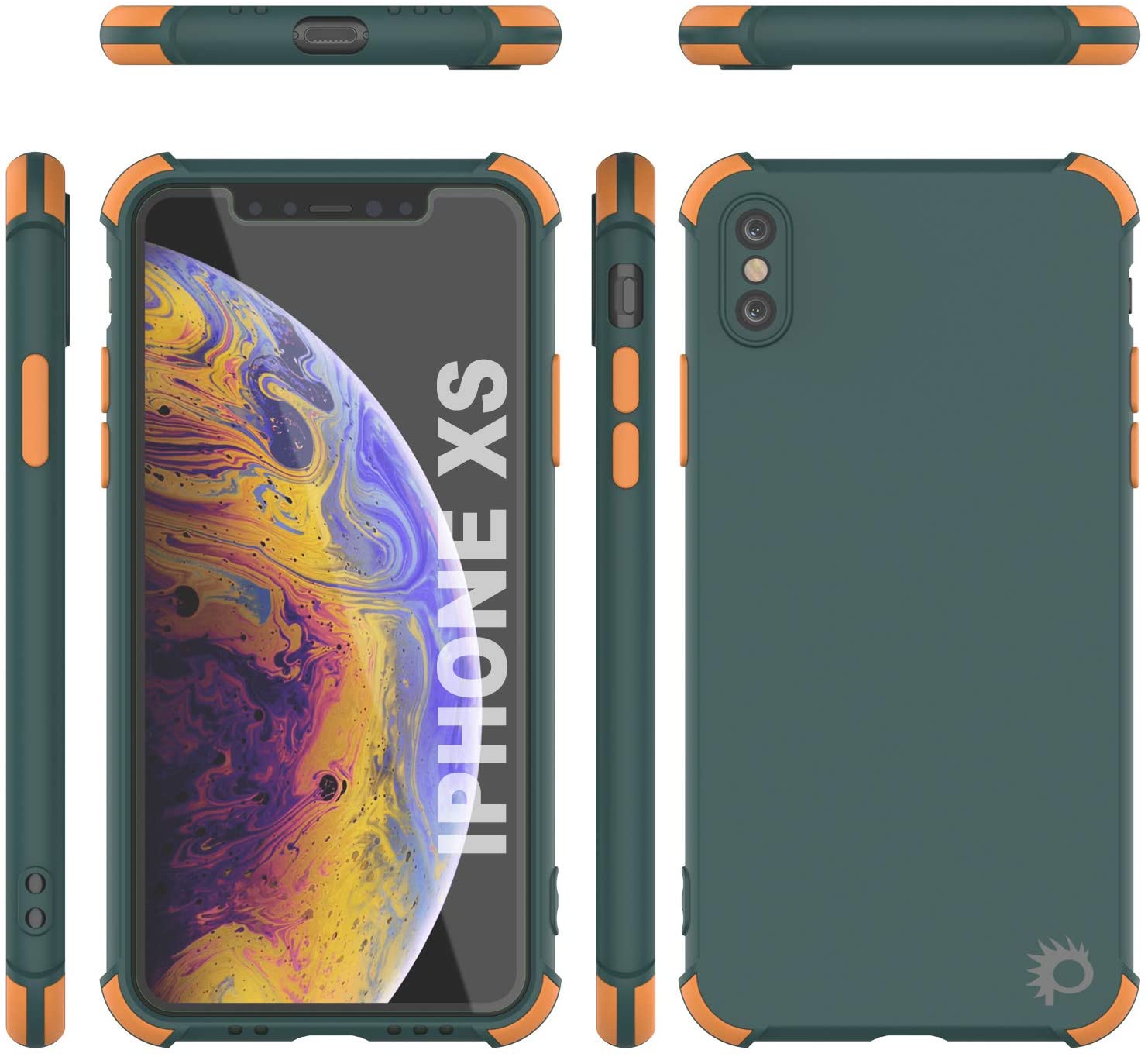 Custodia Punkcase Sunshine Per IPhone X/XS – TPU Morbida Con Angoli Ammortizzati, Nero - 2