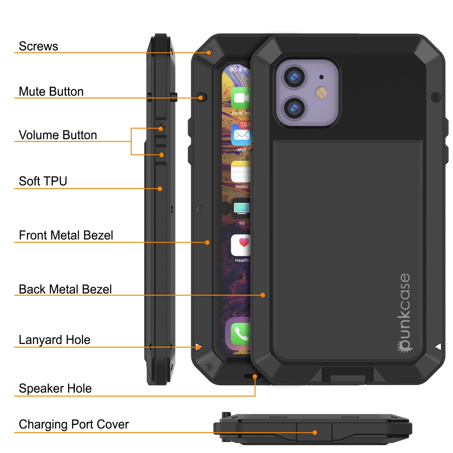 iPhone 11 Metal Case, Heavy Duty Military Grade Armor Cover [shock pro punkcase iPhone 11 Metal Case, Heavy Duty Military Grade Armor Cover [shock pro punkcase