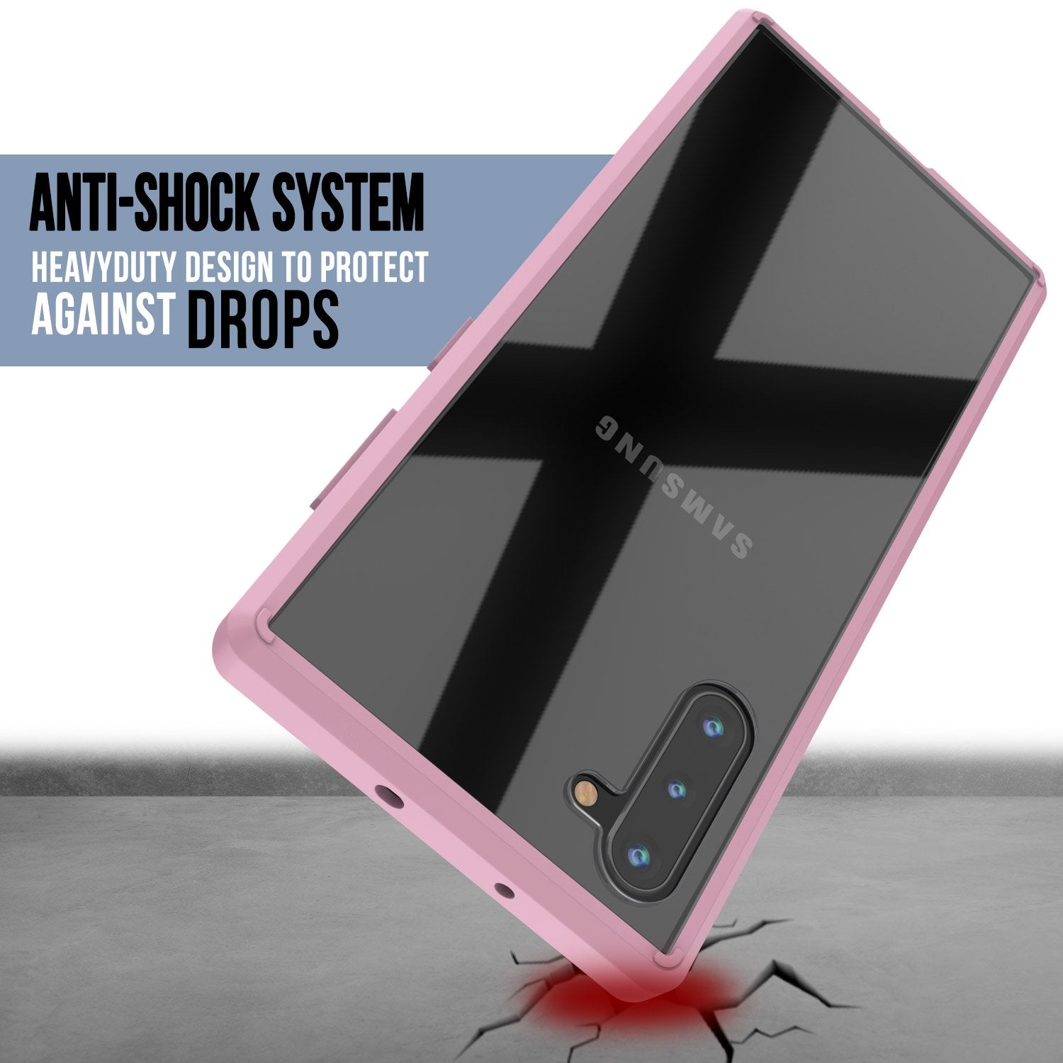 Galaxy Note 20 Punkcase Lucid-2.0 Series Slim Fit Armor Crystal Pink Case Cover