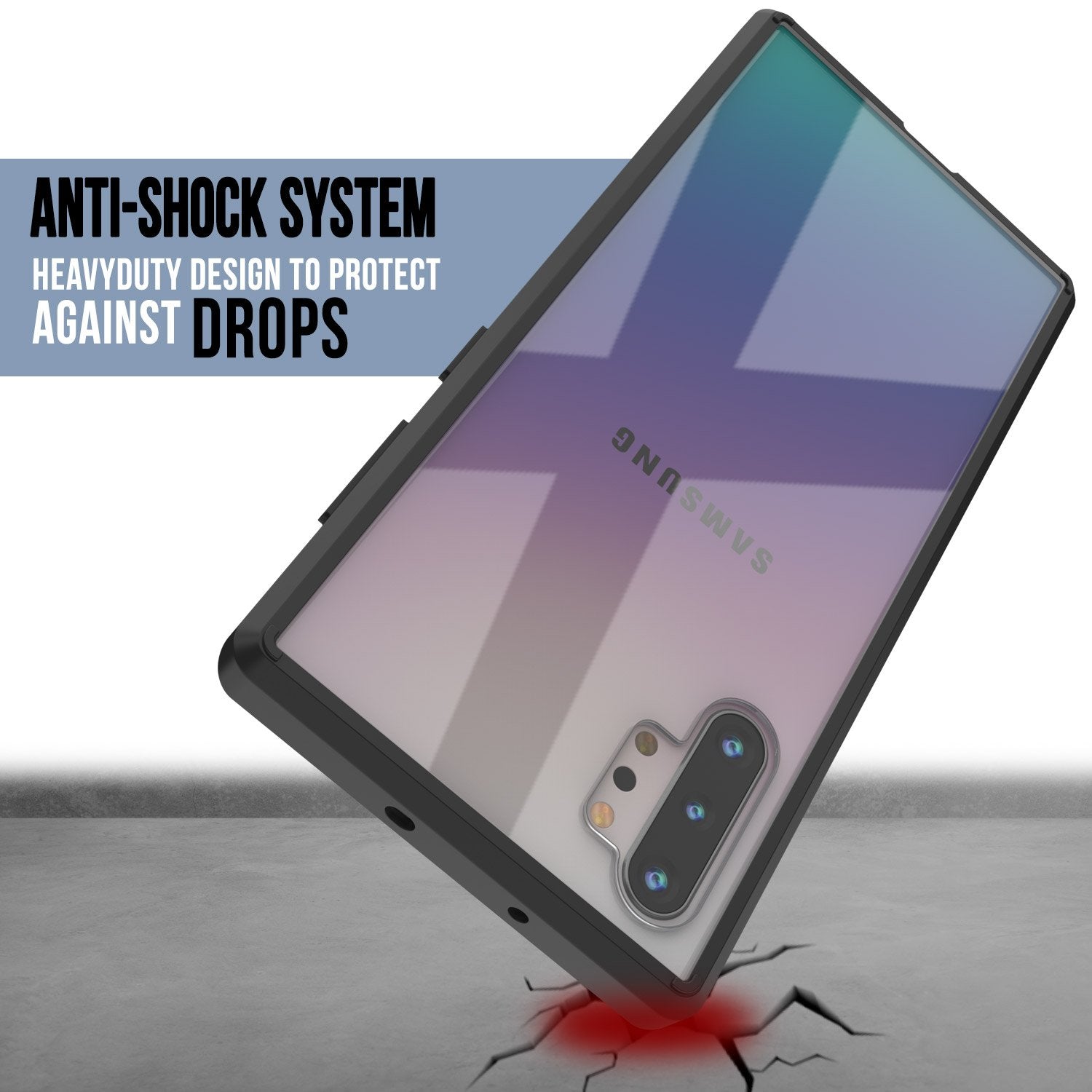 Galaxy Note 20 Ultra Punkcase Lucid-2.0 Series Slim Fit Armor Black Case Cover