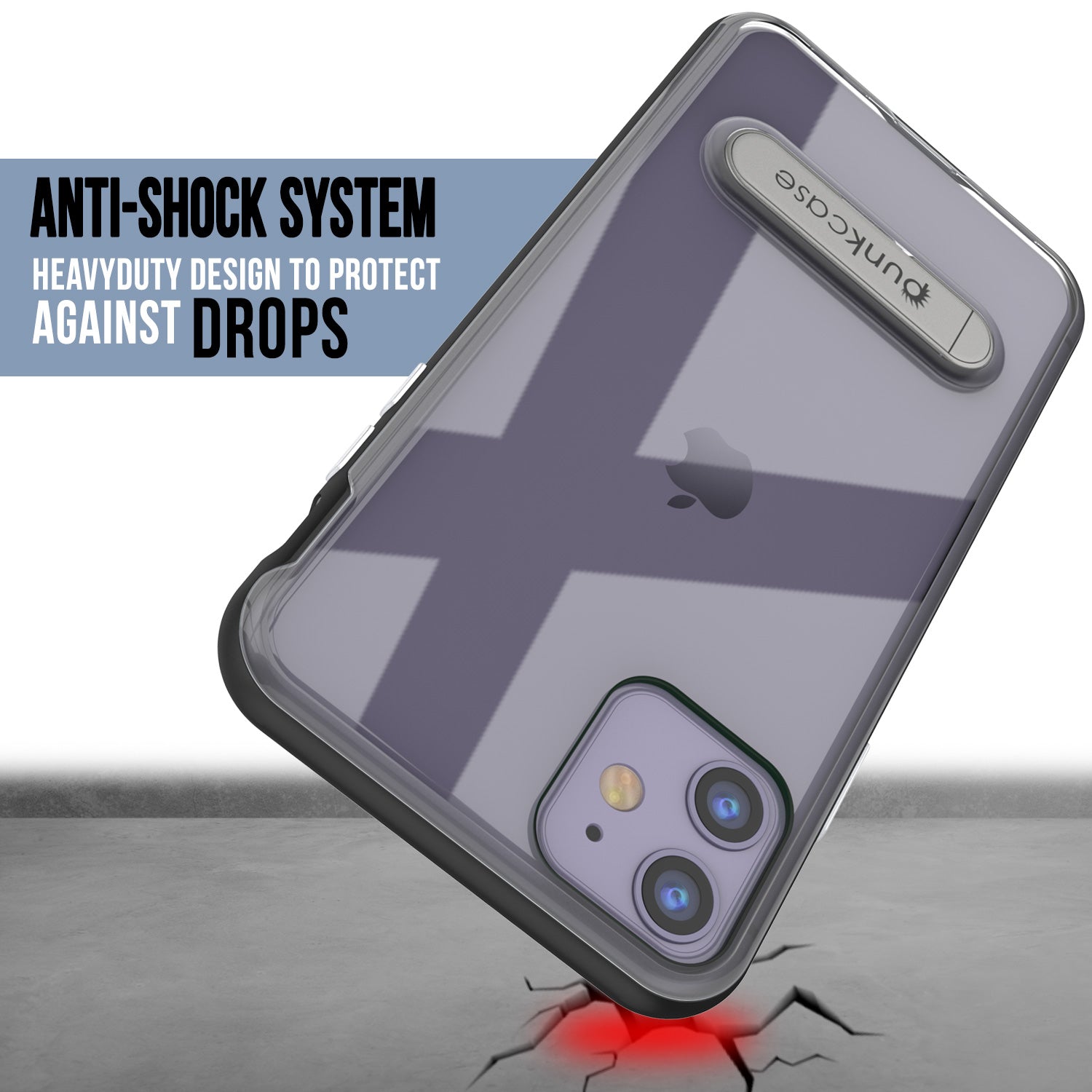 iPhone 11 Case, PUNKcase [LUCID 3.0 Series] [Slim Fit] Armor Cover w/ Integrated Screen Protector [Black]