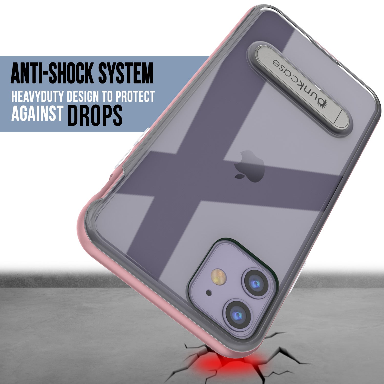 iPhone 11 Case, PUNKcase [LUCID 3.0 Series] [Slim Fit] Armor Cover w/ Integrated Screen Protector [Rose Gold]